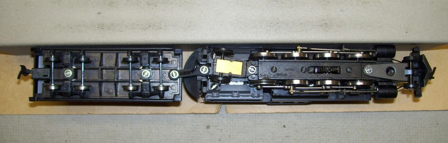Mantua HO Jersey Central 2-8-2 “Camelback” Locomotive #1608, Excellent In Box