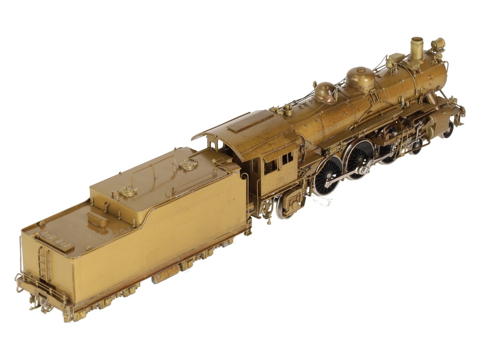 Hallmark Models 1369/1376 HO ATSF 4-6-2 Steam Locomotive & Tender -Unpainted EX