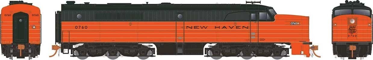 Rapido 23559 HO Alco PA1 – ESU LokSound and DCC New Haven #0762
