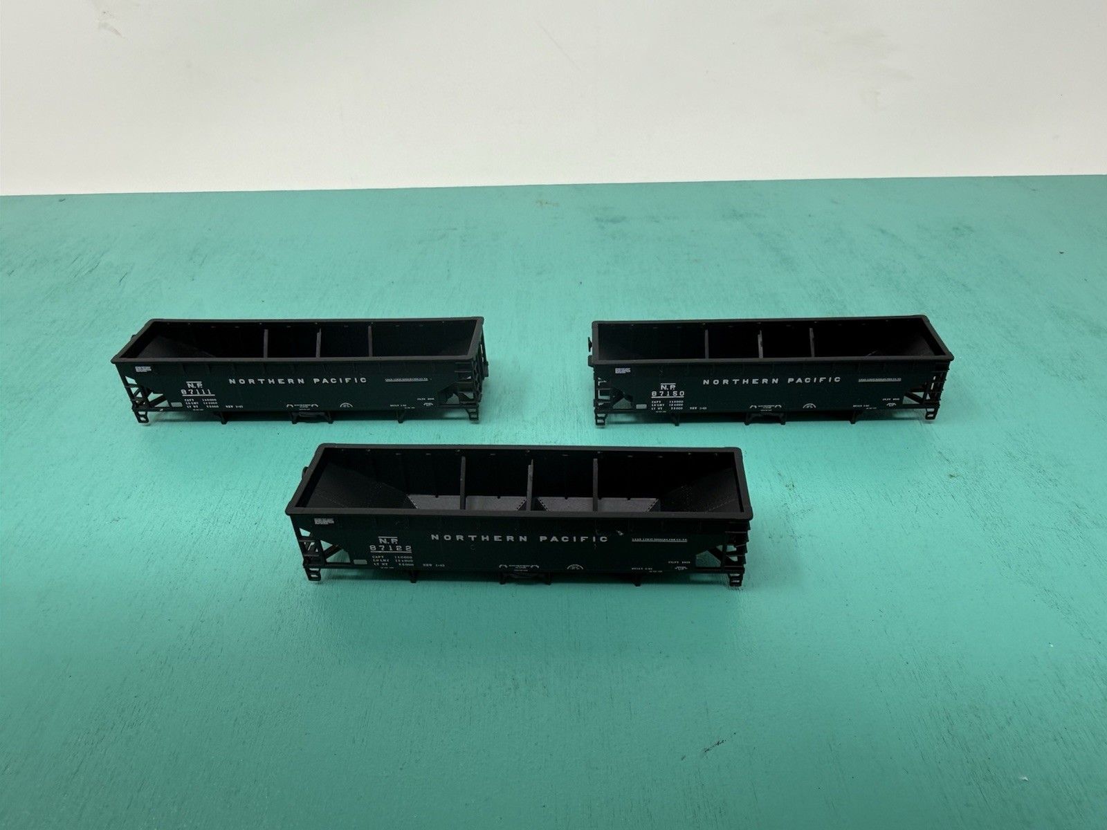 Atlas N – Hart Ballast Car – No Trucks No Package – NP Northern Pacific Set Of 3