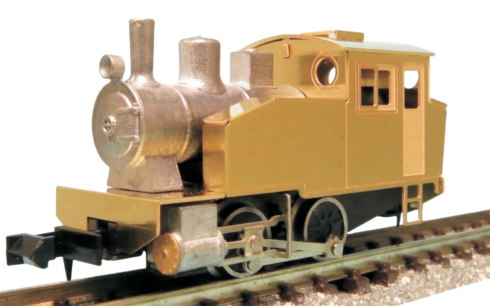 N Scale Aru Freelance 0-4-0T Industrial Steam Locomotive Brass Kit NIB 9mm Gauge