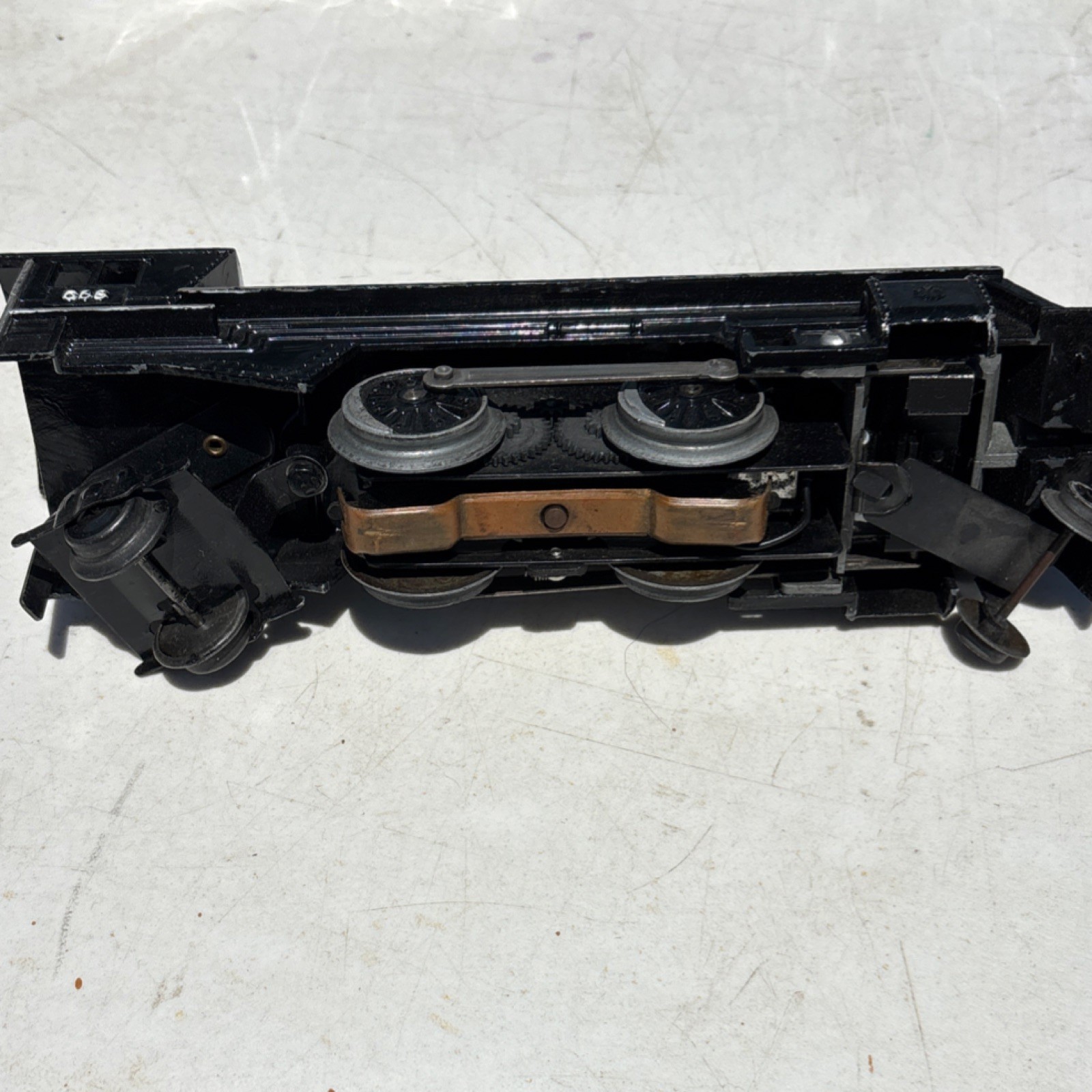 Vintage Marx O Gauge 666 Steam Locomotive 2-6-0 Black Metal AC Analog 3-Rail