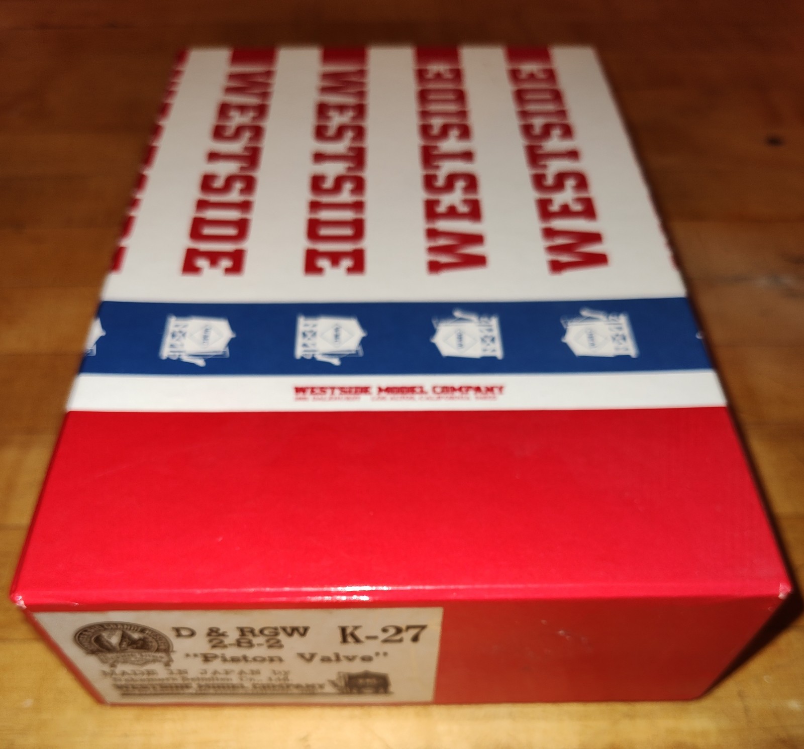 WMC Westside Model Company HOn3 Brass D&RGW Rio Grande Piston K-27 2-8-2 Nice!