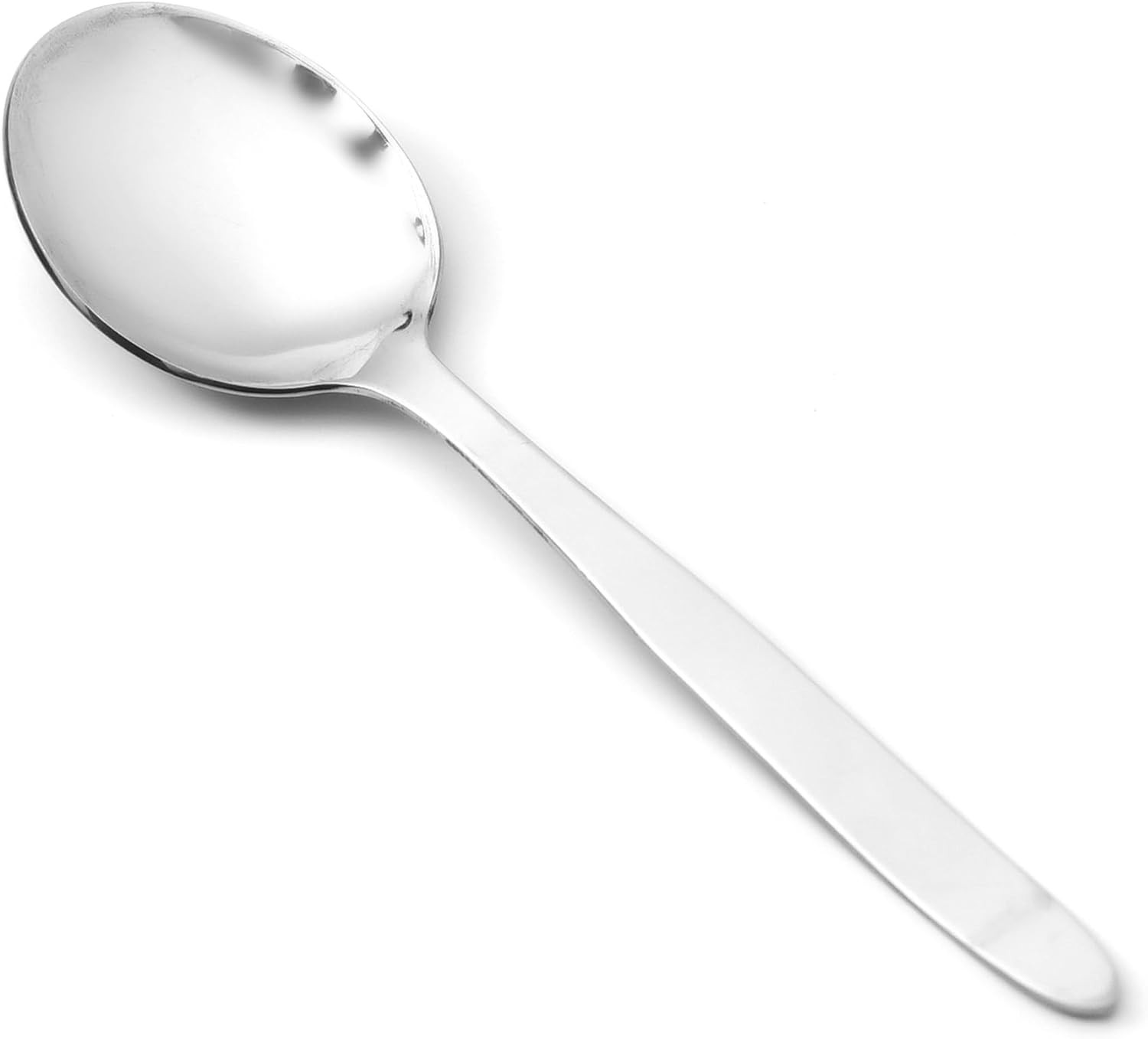 F&F Chef Kunz Spoon | Silver Stainless Steel 2 Tbsp Basting Spoon, 9 Inch Solid