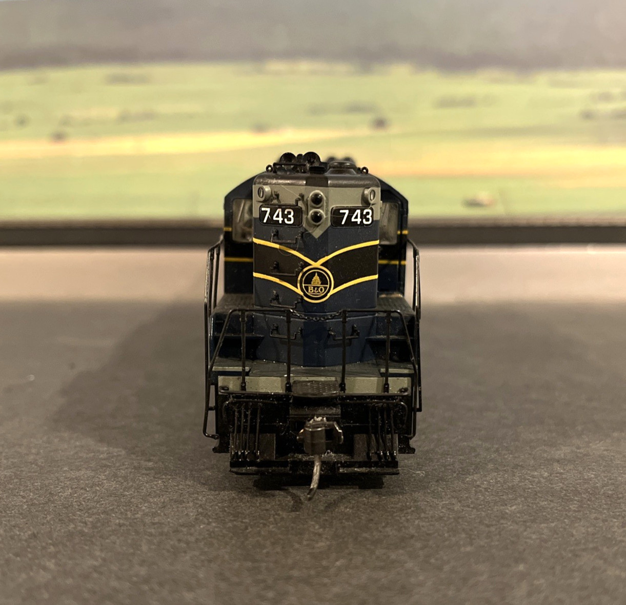 B&O GP7 Deisel Locomotive HO Scale Proto 2000 23243 Baltimore & Ohio Road #743