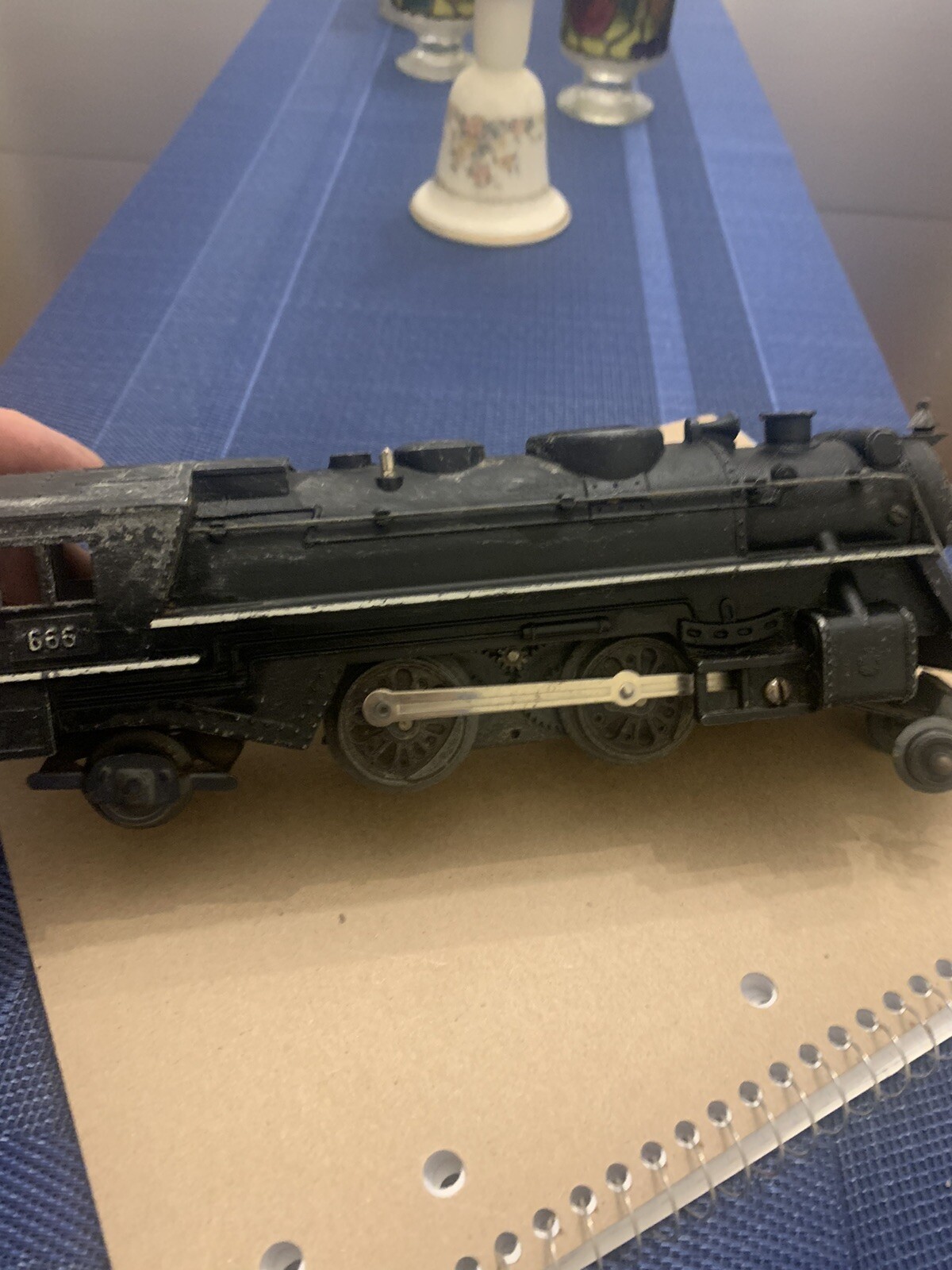 Marx 666 Steam Engine Die Cast Used Normal Wear See Pics