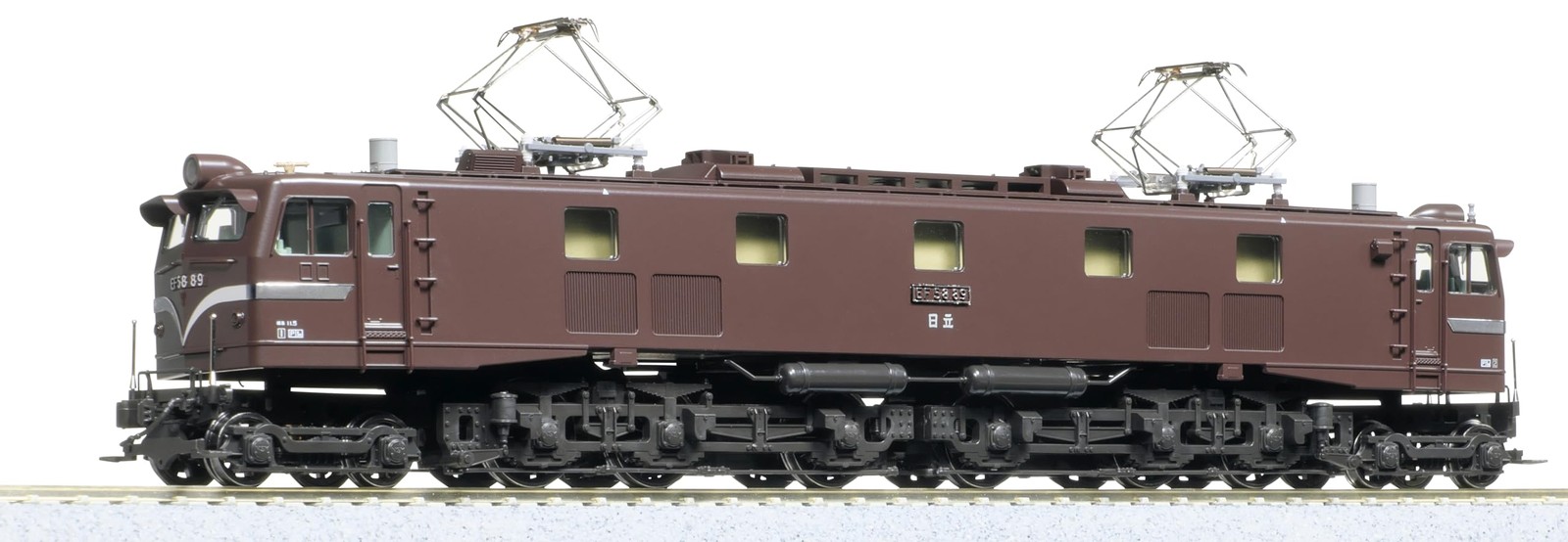 KATO HO gauge EF58 with icicle cut brown railway model electric locomotive 1-325