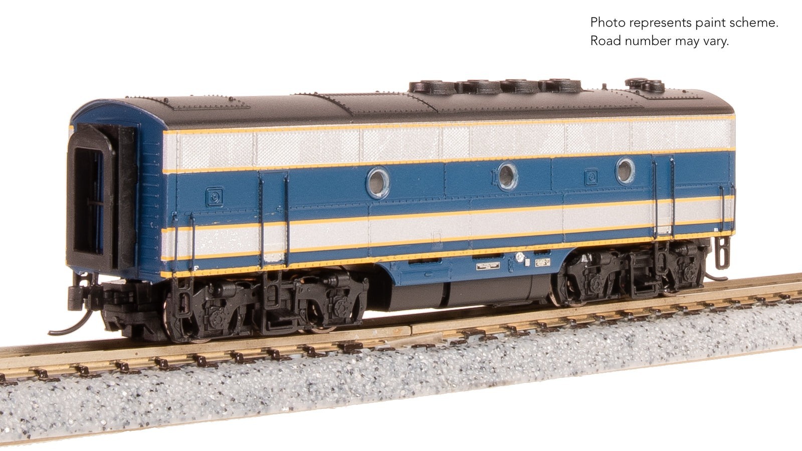 Broadway 9205 EMD F3 A/B, Demo 754A1/754B1, Blue & Aluminum, A-unit Paragon4