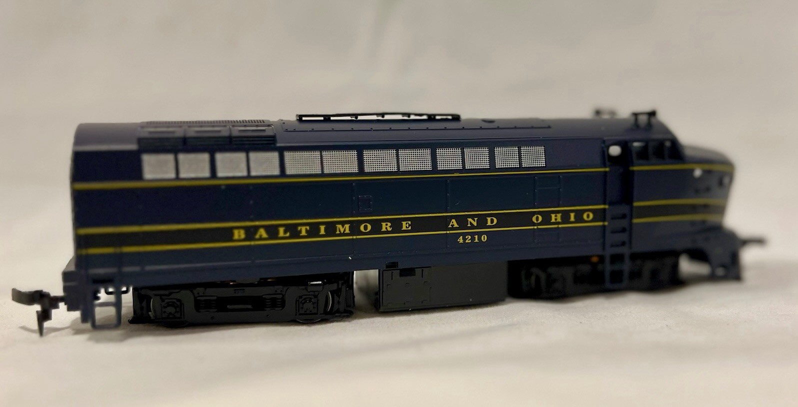 E-R Models HO Scale Baldwin RF-16 “Sharknose” Diesel #4210 B&O — Runs Great —Box