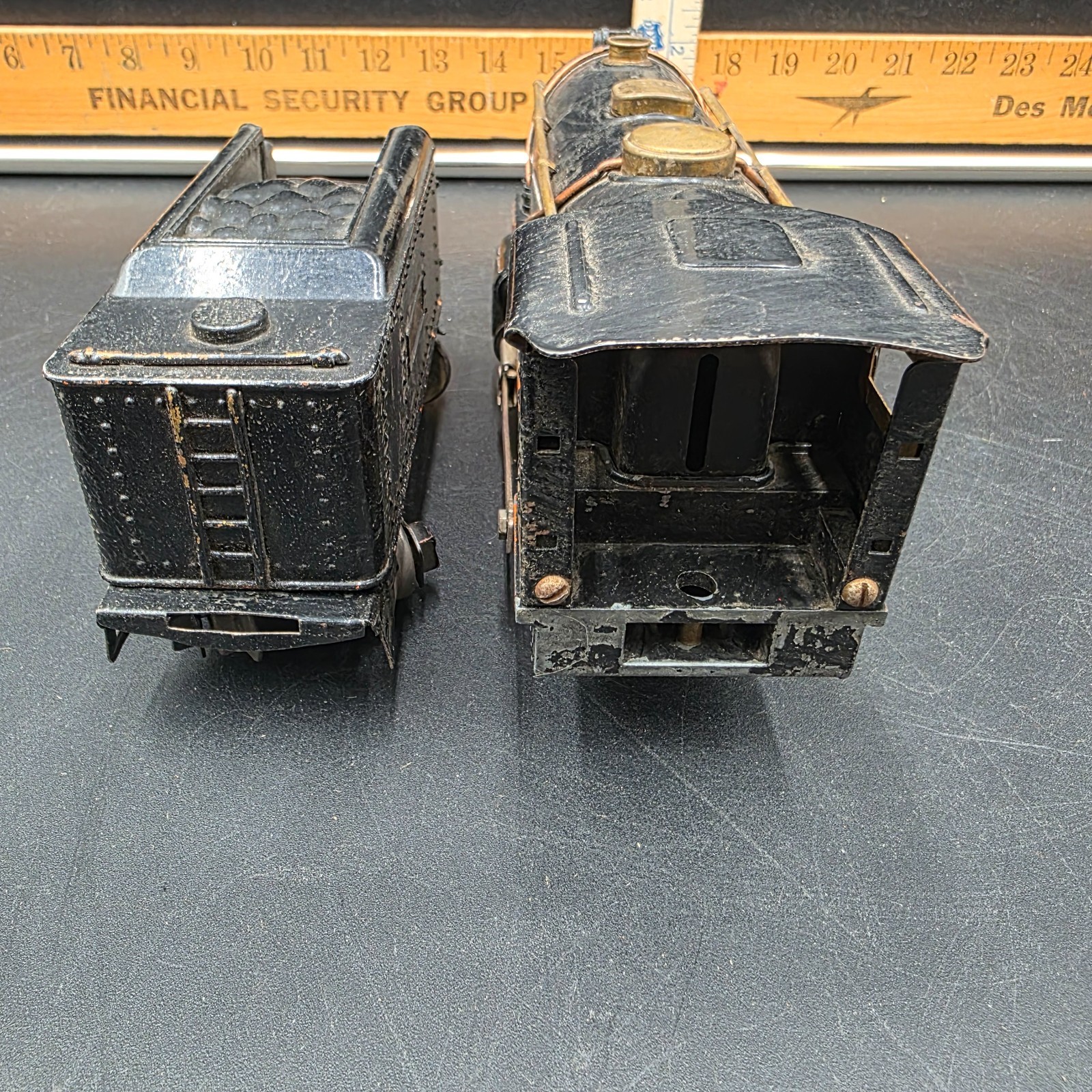 Vintage Lionel IVES 257 257T Transition Set Locomotive Tender Tinplate UNTESTED