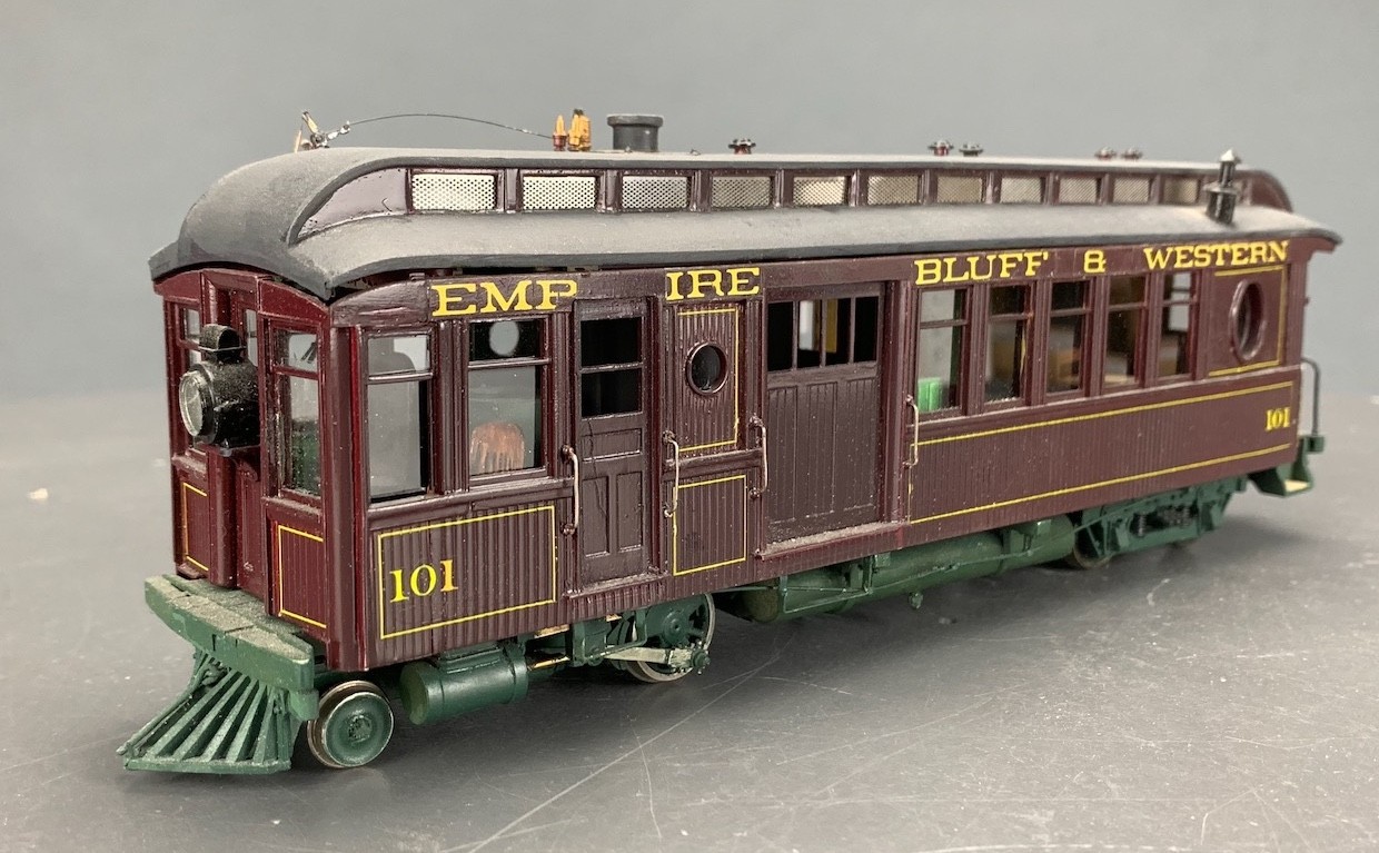 Empire Bluff & Western Steam Railcar # 101 Powered JER O3380