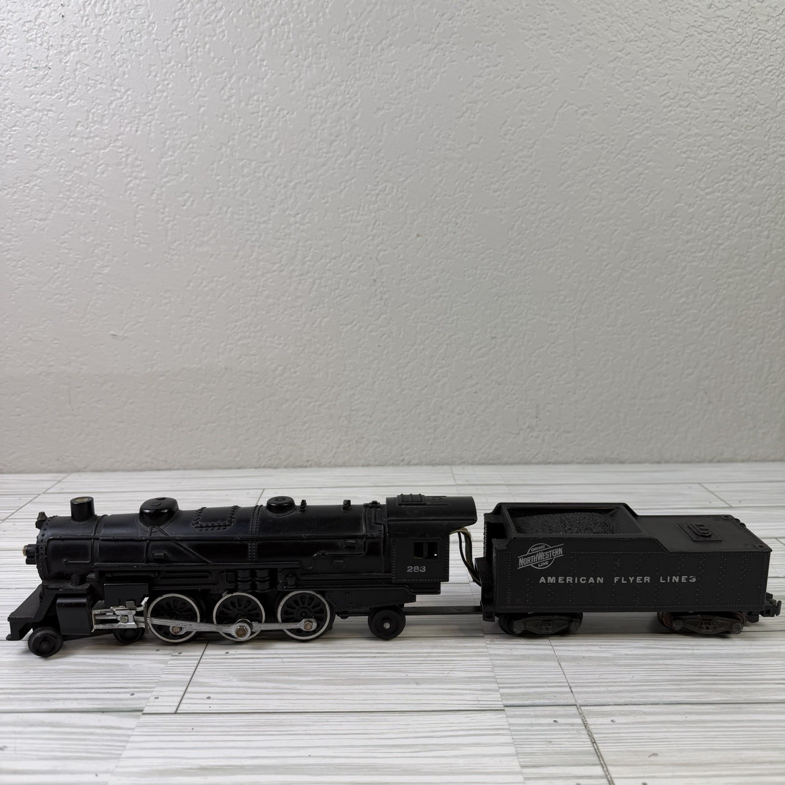 VTG American Flyer #283 S steam locomotive & tender, Northwestern Line Untested