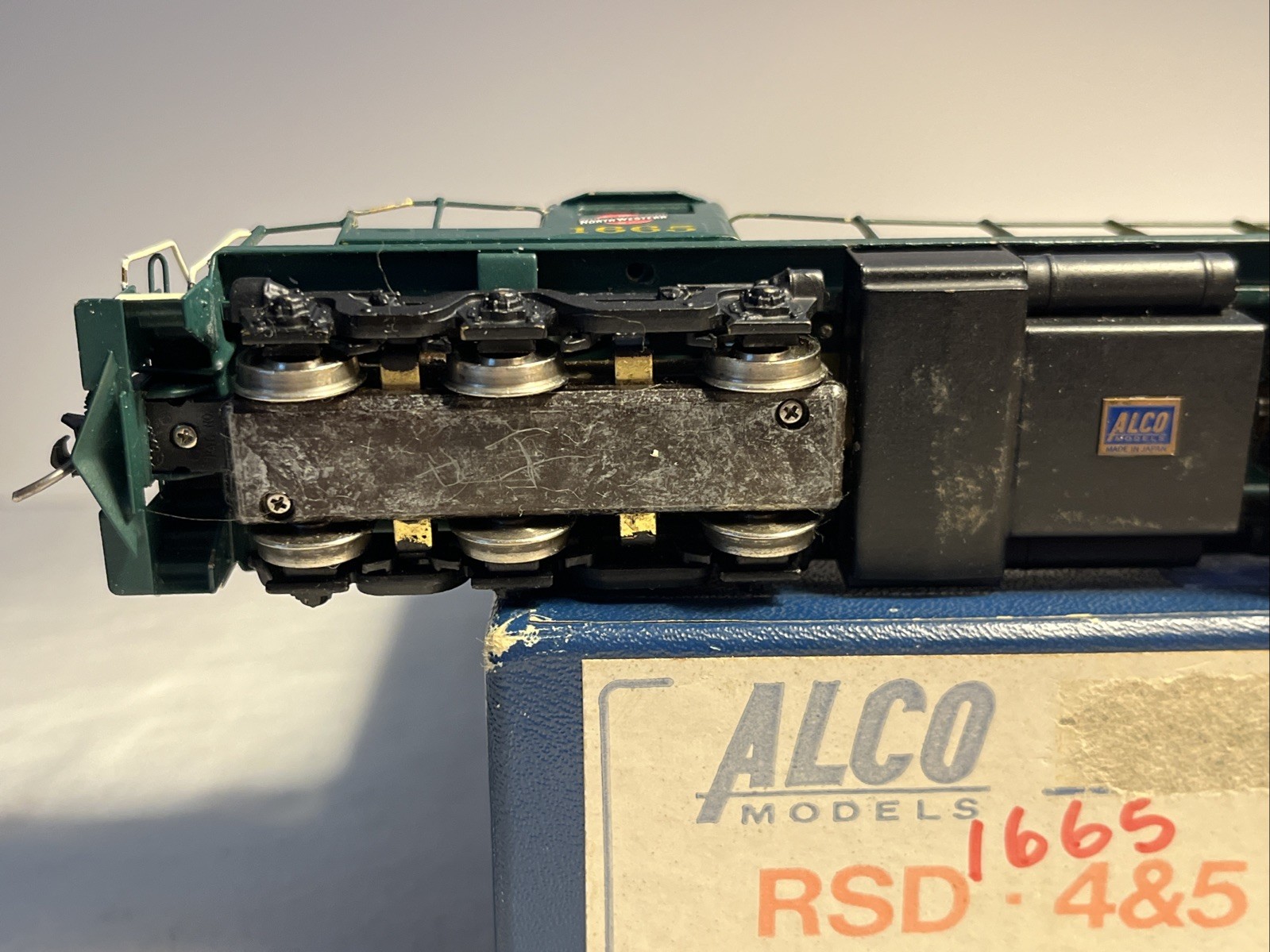 HO Scale ALCO Models Brass C&NW RSD 4&5 #1665 DC TESTED READ DESCRIPTION