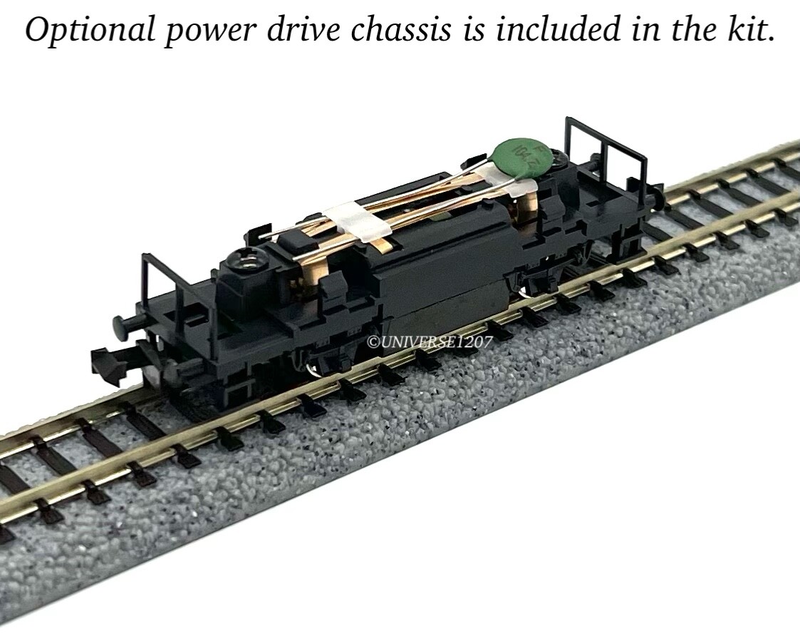 N Scale Aru-Model MOW Crane Motor Car Kit Track Maintenance Locomotive Speeder