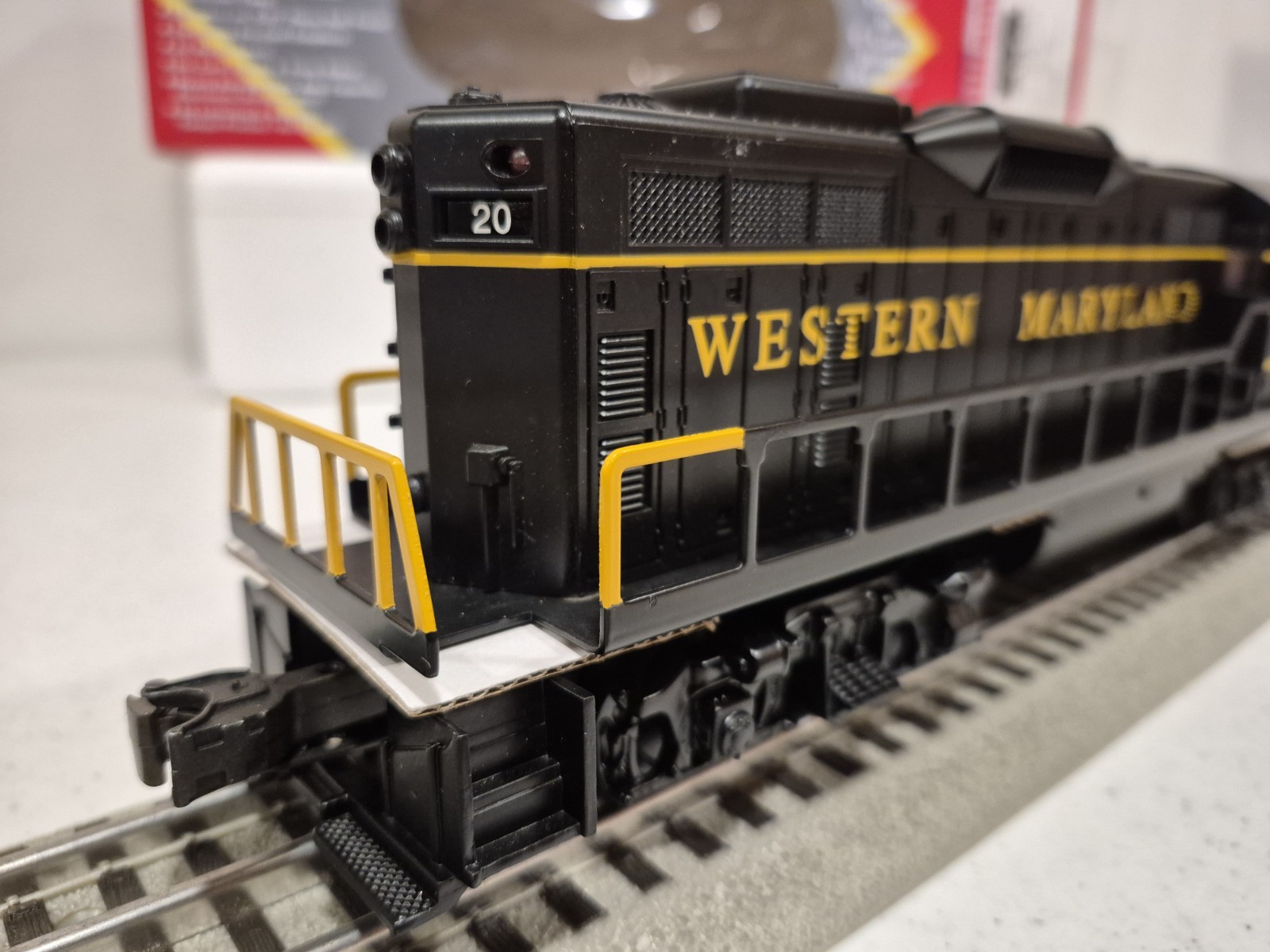 Williams O Gauge Western Maryland Fireball GP-9 Diesel W/Trueblast Horn/ Bell LN