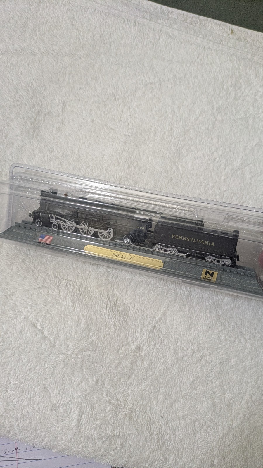 Vintage Del Prado PRR K4 231 Static Model Train #6498, N Scale 1:160