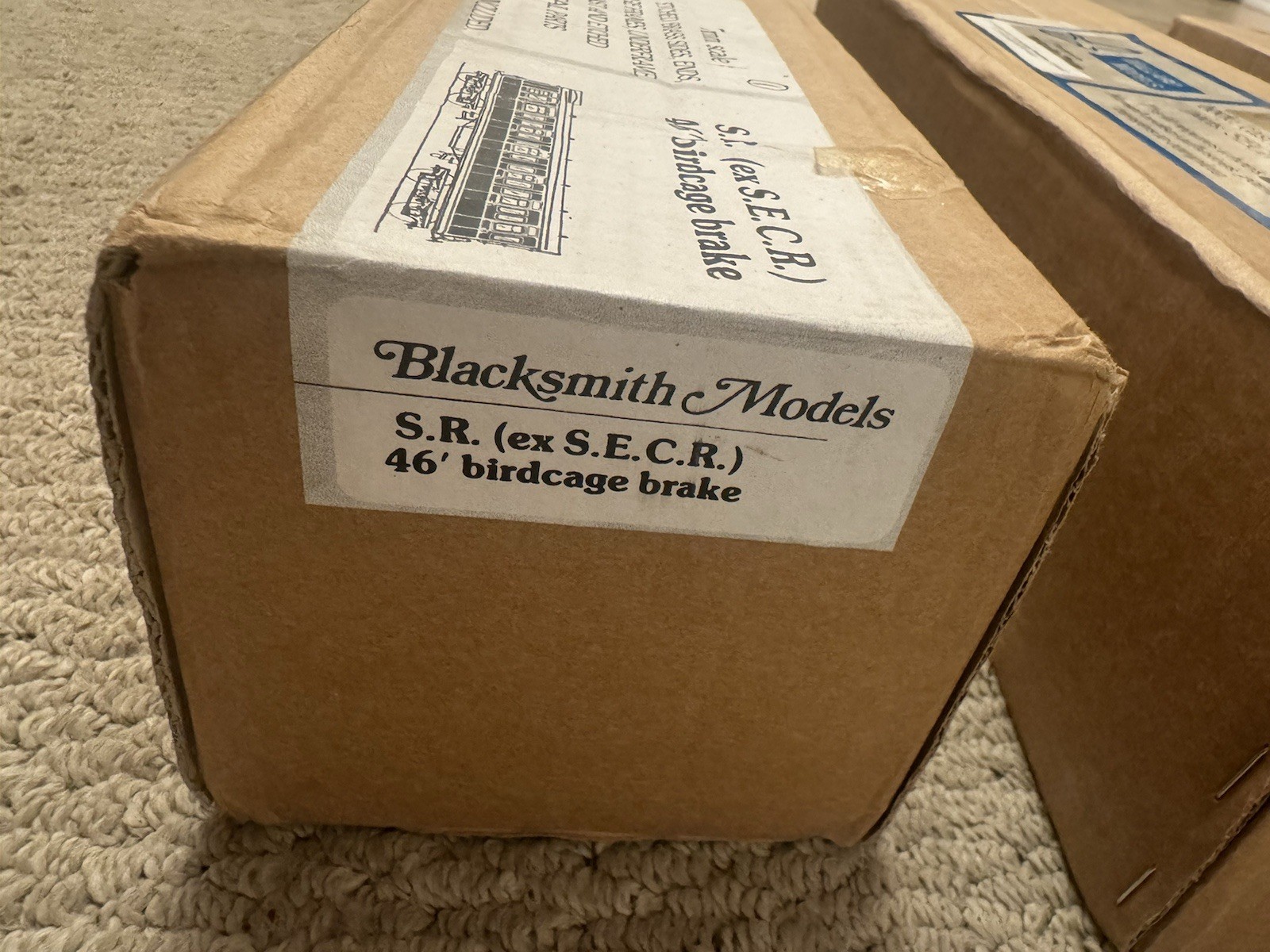 O GAUGE MALLARD Modles and BLACKSMITH MODELS S.E. & C.R./S.R. 45′ BRAKE Cars (3)