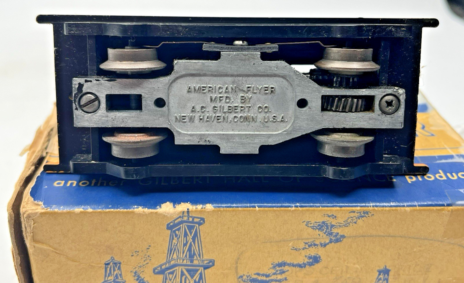 Gilbert American Flyer S Gauge 740 Handcar With Original Box – Runs