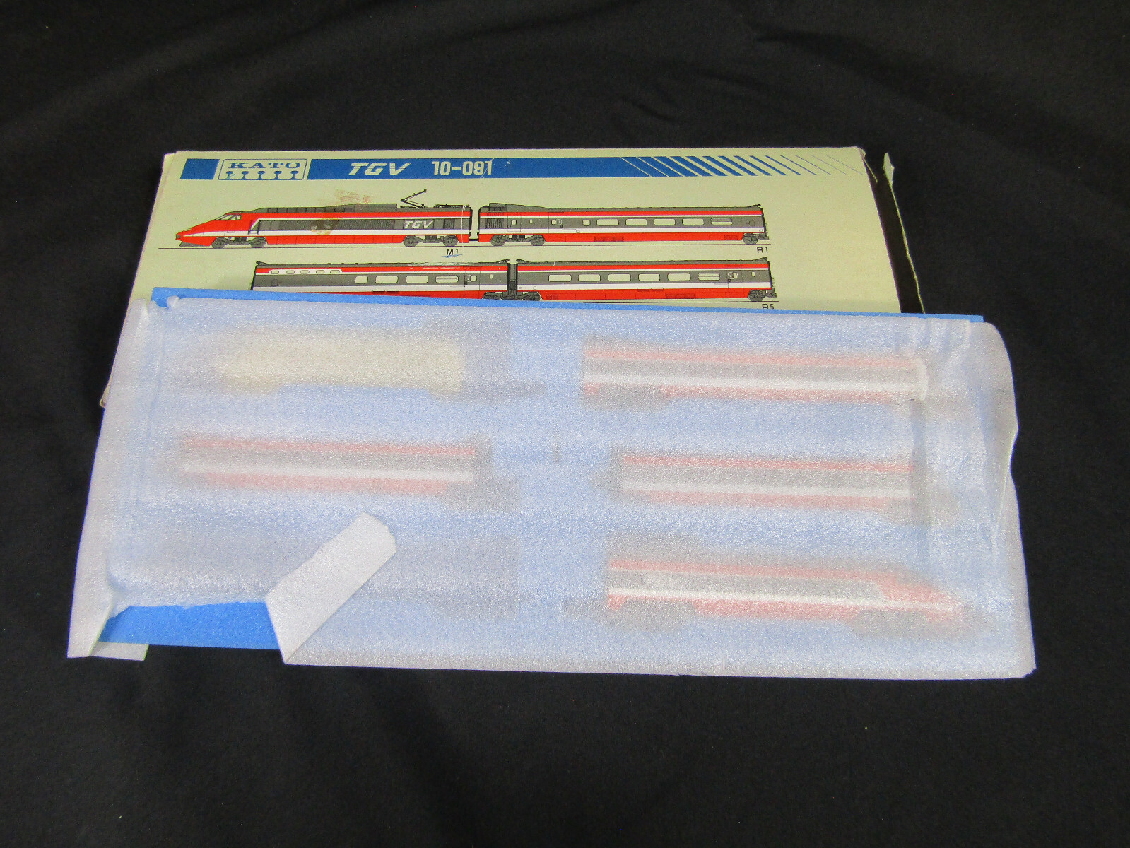 RARE! NIB KATO N GAUGE TGV 10-091 6 CAR TRAIN SET SEKISUI KINZOKU CO MADE JAPAN