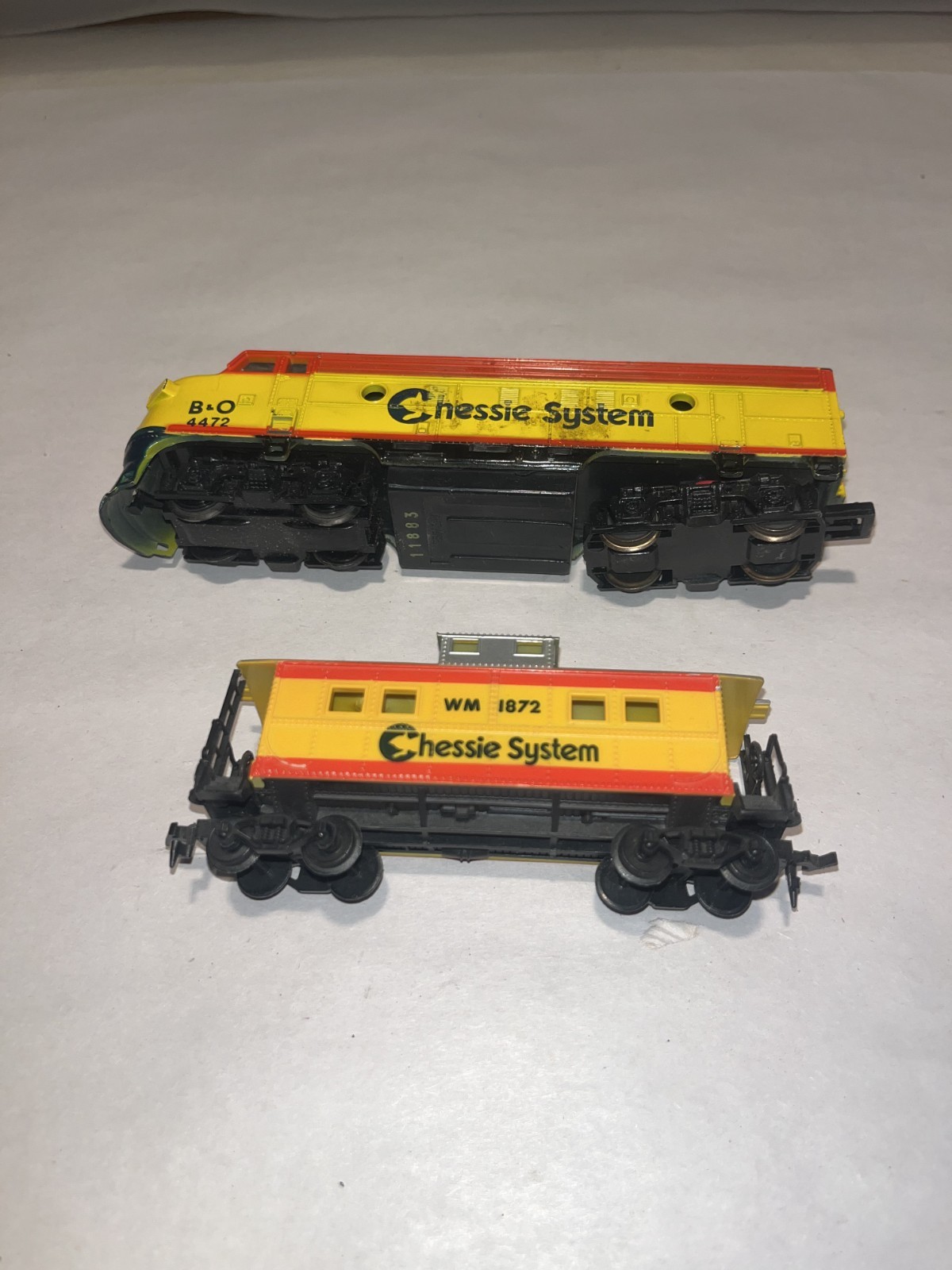 Life-Like HO Scale B&O Chessie System F9-A Diesel Locomotive And WM 1872 Caboose