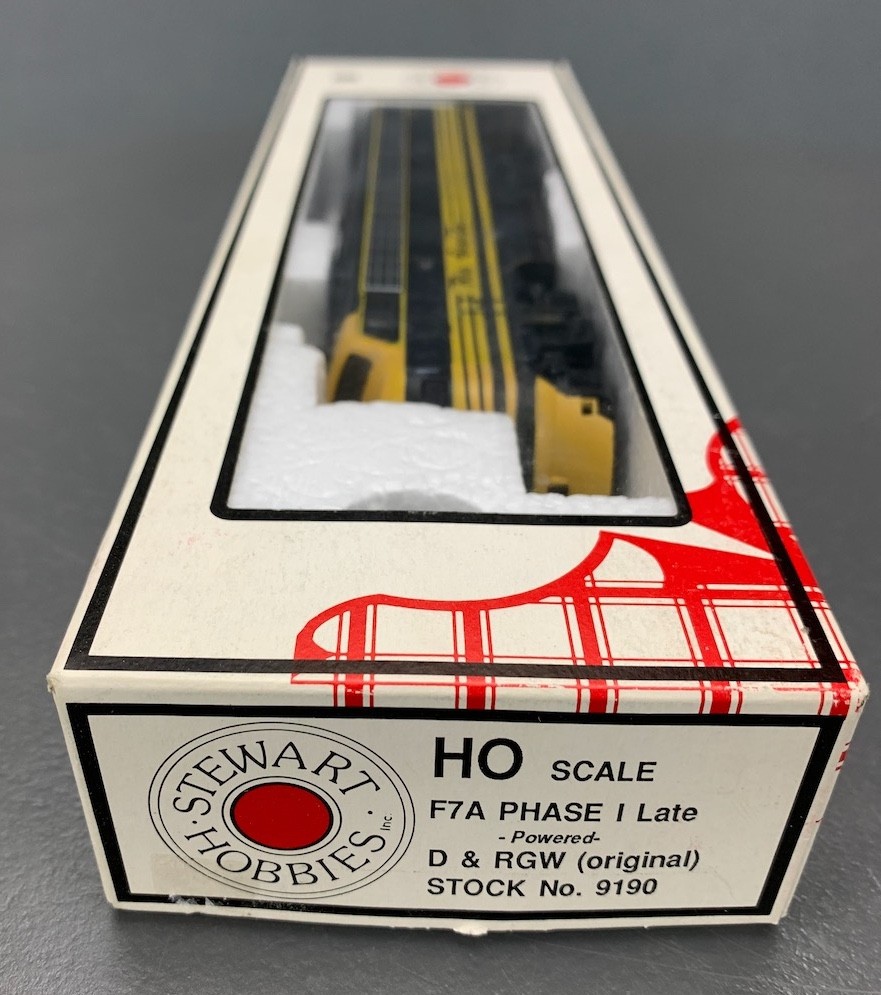HO Stewart EMD F7A PH I Late Locomotive D&RGW Sgl Headlight KD’s HO7074