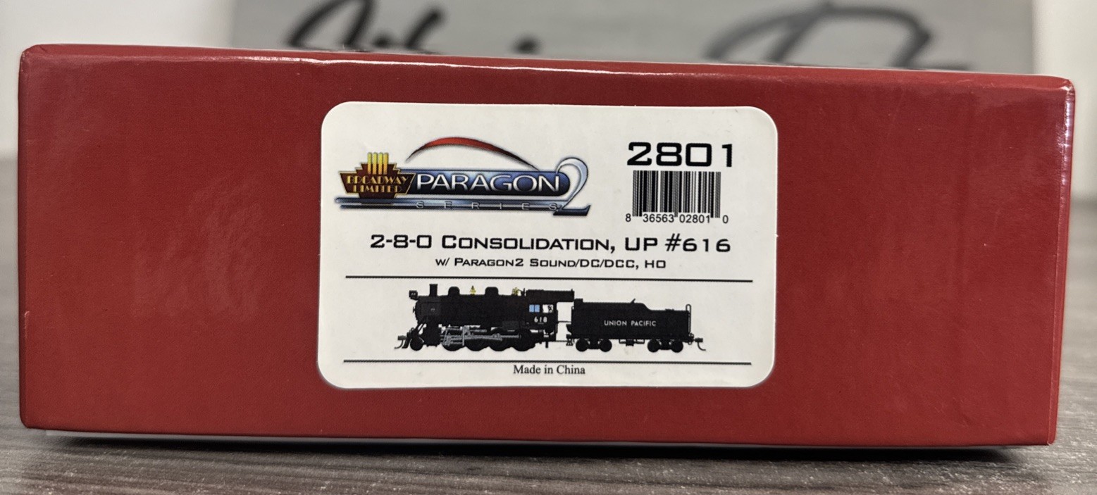 Broadway Limited Imports HO #2801 Consolidation Union Pacific 2-8-0 #616 – LNIB!