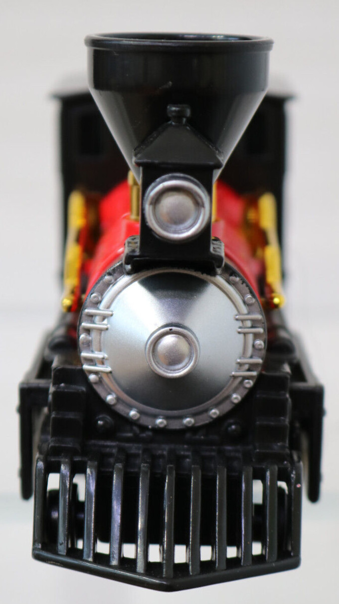 Steam Engine/Tender Black Pilot/Cow Catcher Red Boiler Brown Tender Pacific RR