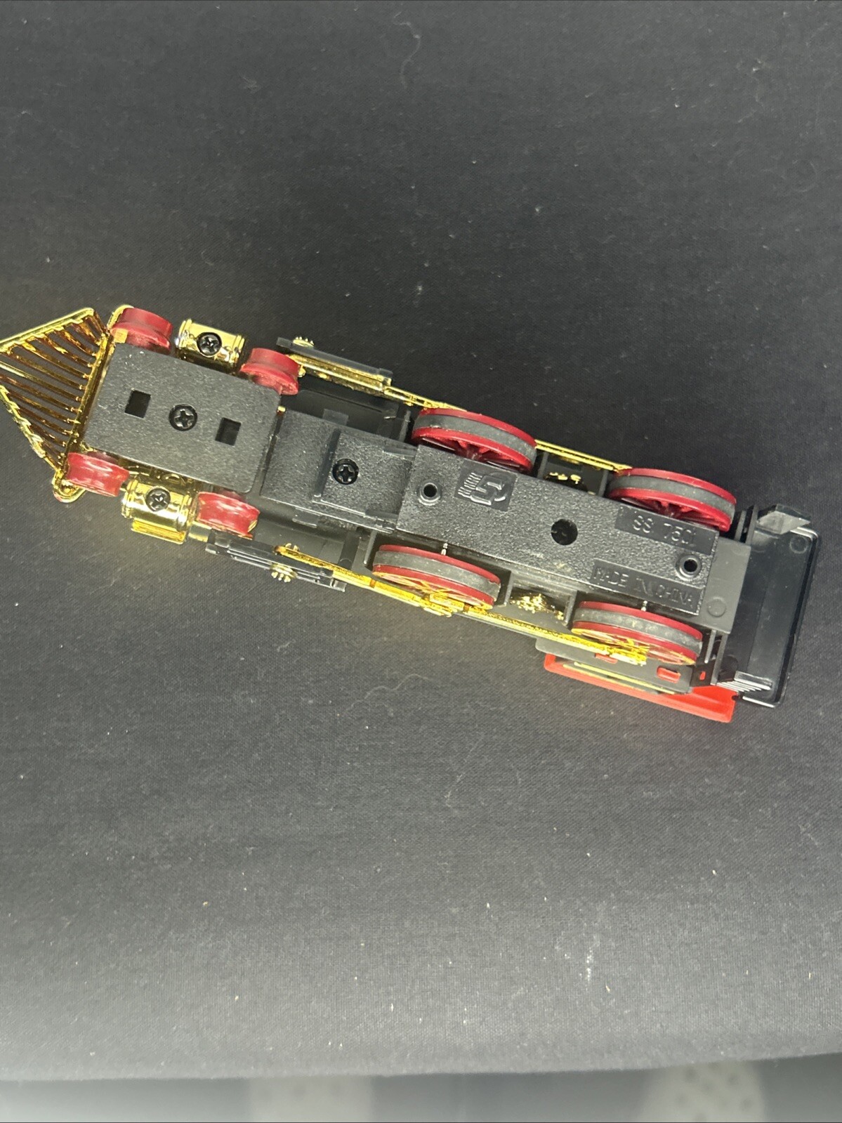 Vintage Model Train SS 7501 Steam Locomotive Red/Gold/Black Flawless Condition!