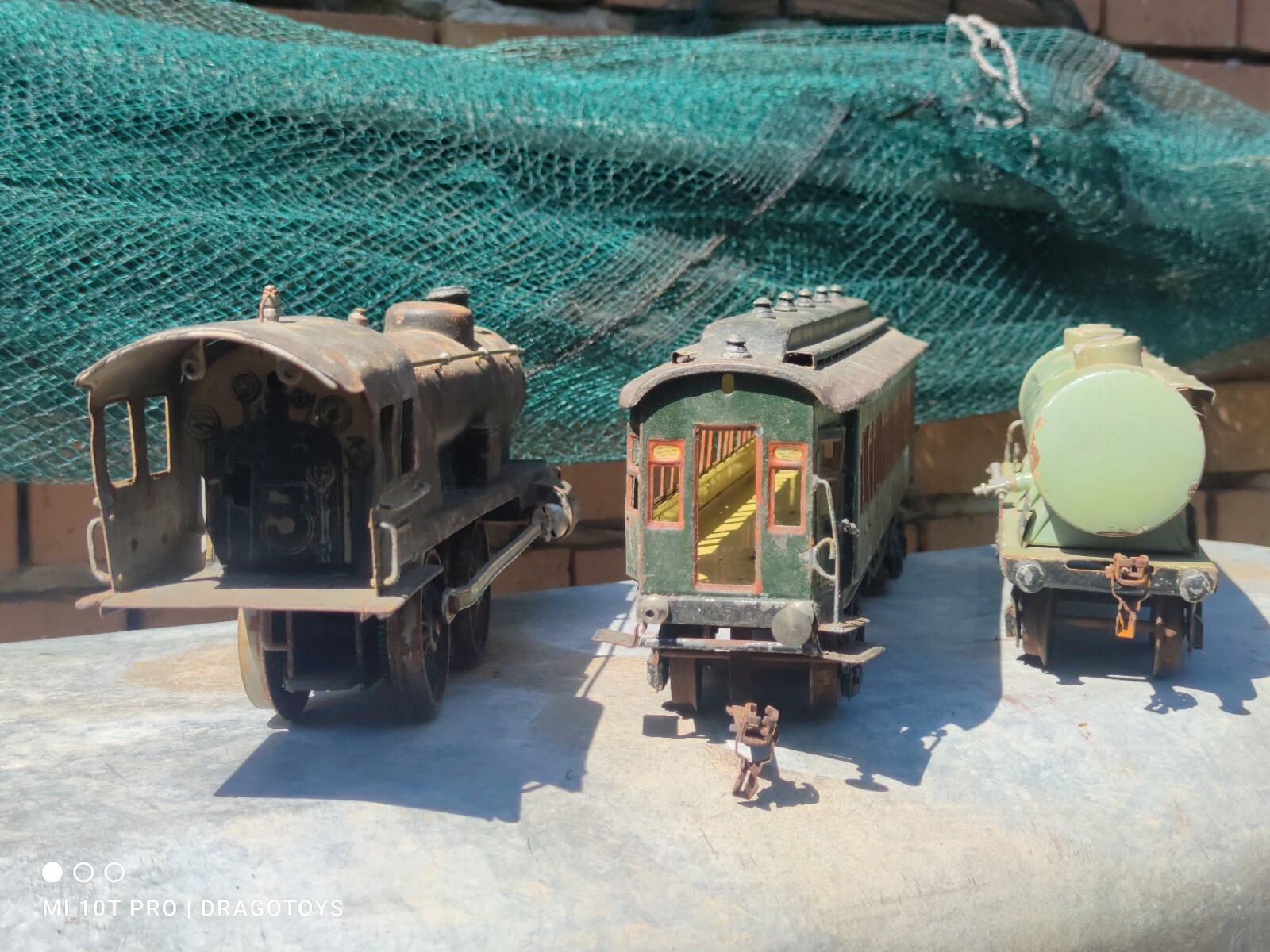 VINTAGE LOKOMOTIVE KRAUS FANDOR TOY MARKLIN BING + TENDER, VAGONS SHELL GERMANY