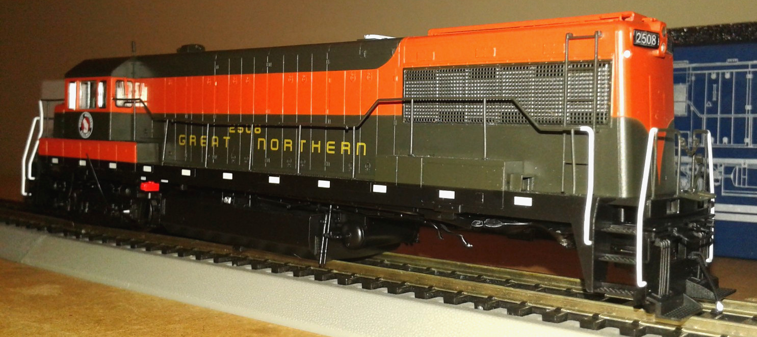 HO SCALE RAPIDO GE U25B GREAT NORTHERN GN #2508 PARTS OR REPAIR