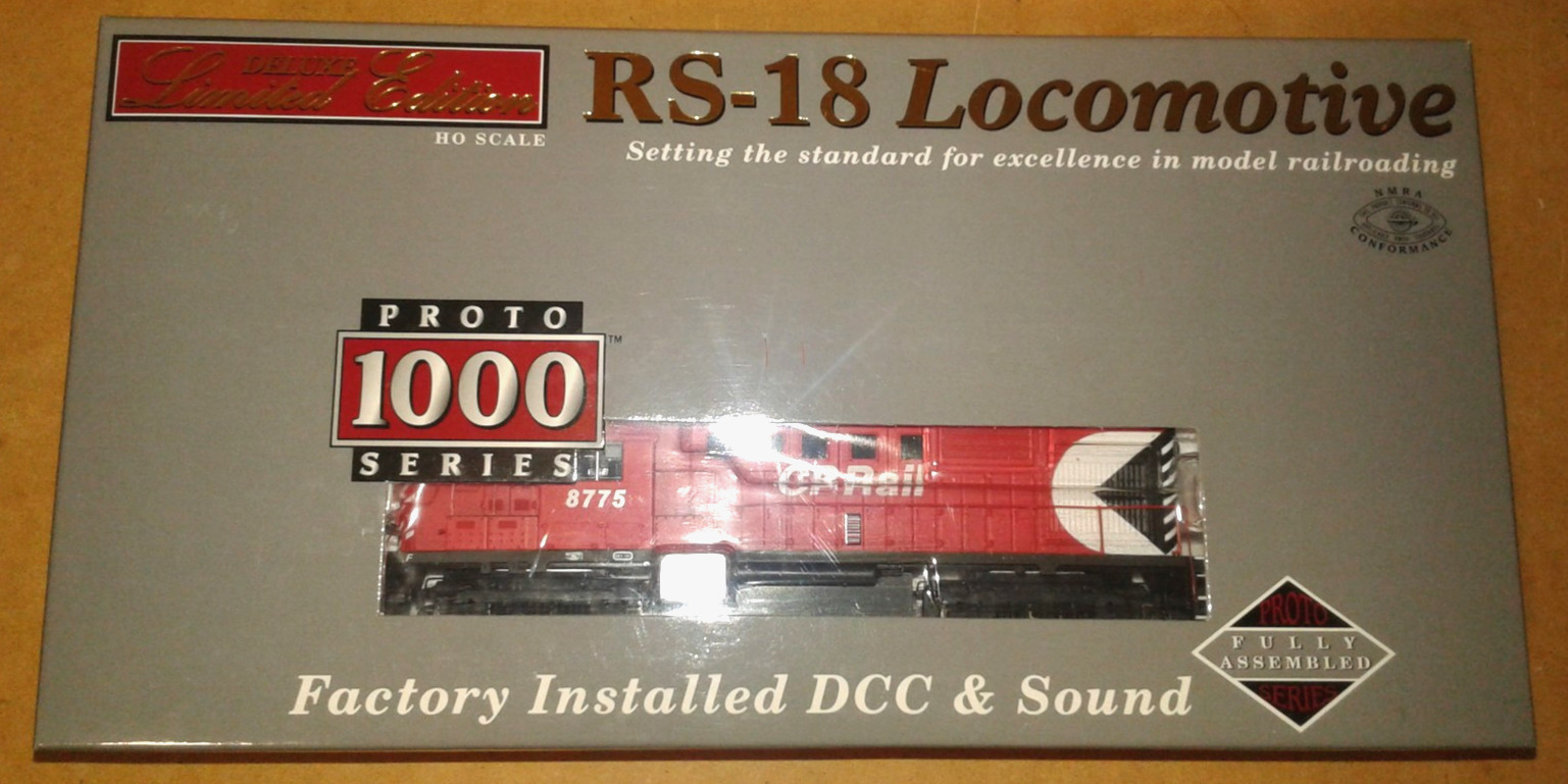 HO SCALE PROTO 1000 MLW RS18 CP RAIL CANADIAN PACIFIC #8775 DCC & SOUND