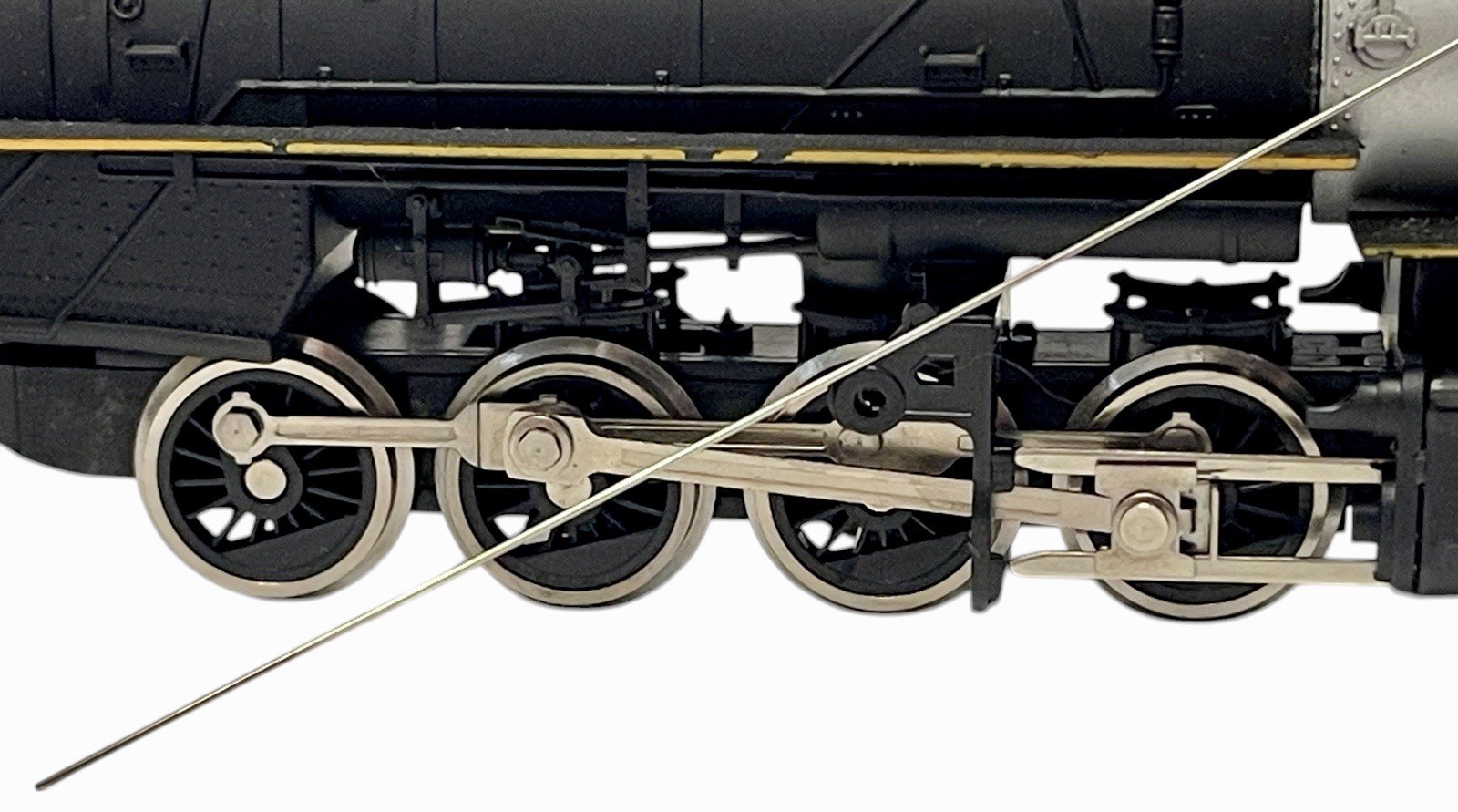 Vintage Clementine Steam Locomotive W/Tender – black & Gold Model Train Untested