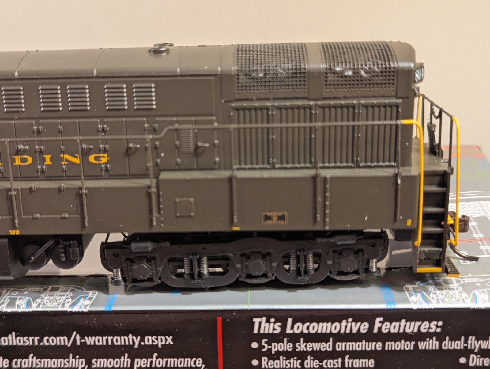 Atlas Master Silver Series HO Scale FM Trainmaster Reading #804 DCC Ready