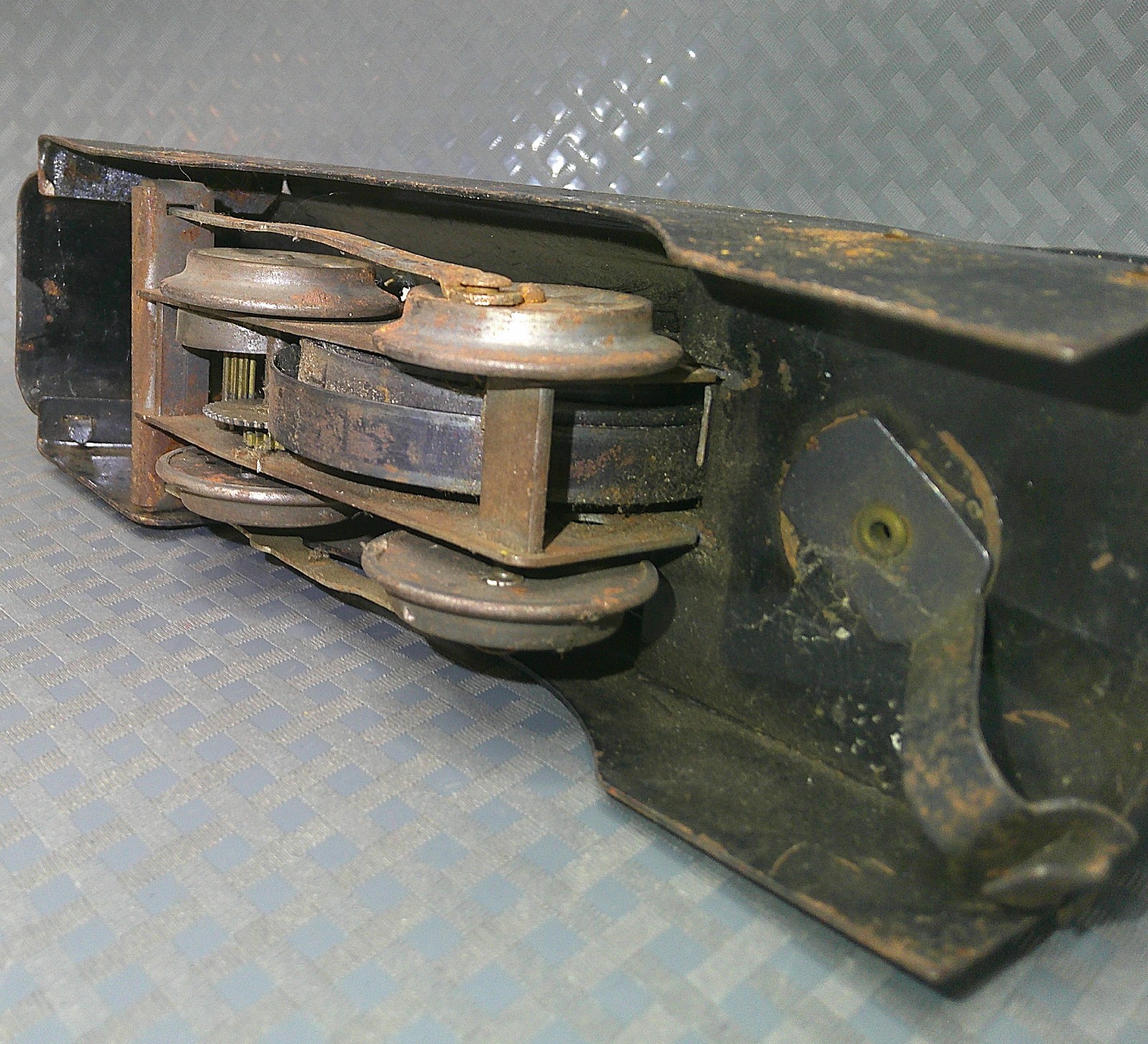 Vintage 1940s Pressed Steel Marx Steam Engine Locomotive Train Metal Black USA