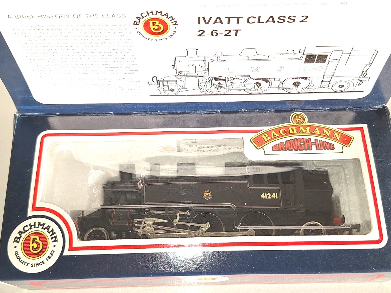 Bachmann 31451 Ivatt BR Tank. New Old Stock. Mint Cond. 2 Rail DC Boxed.OO Scale