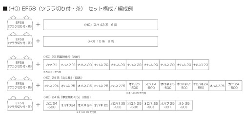 KATO HO gauge EF58 with icicle cut brown railway model electric locomotive 1-325
