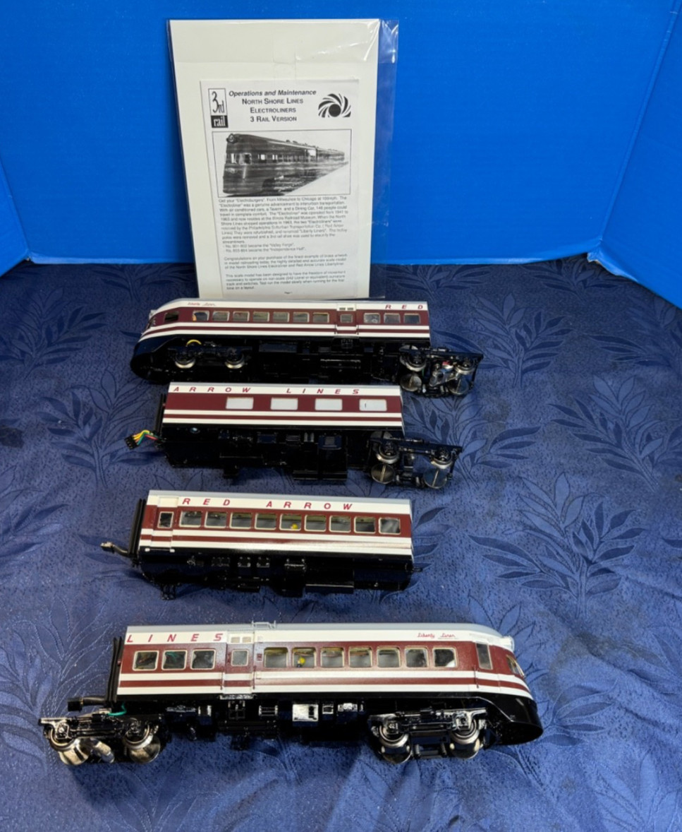 Sunset Models 3 Rail O Brass Red Arrow Lines Libertyliner (3-Rail)