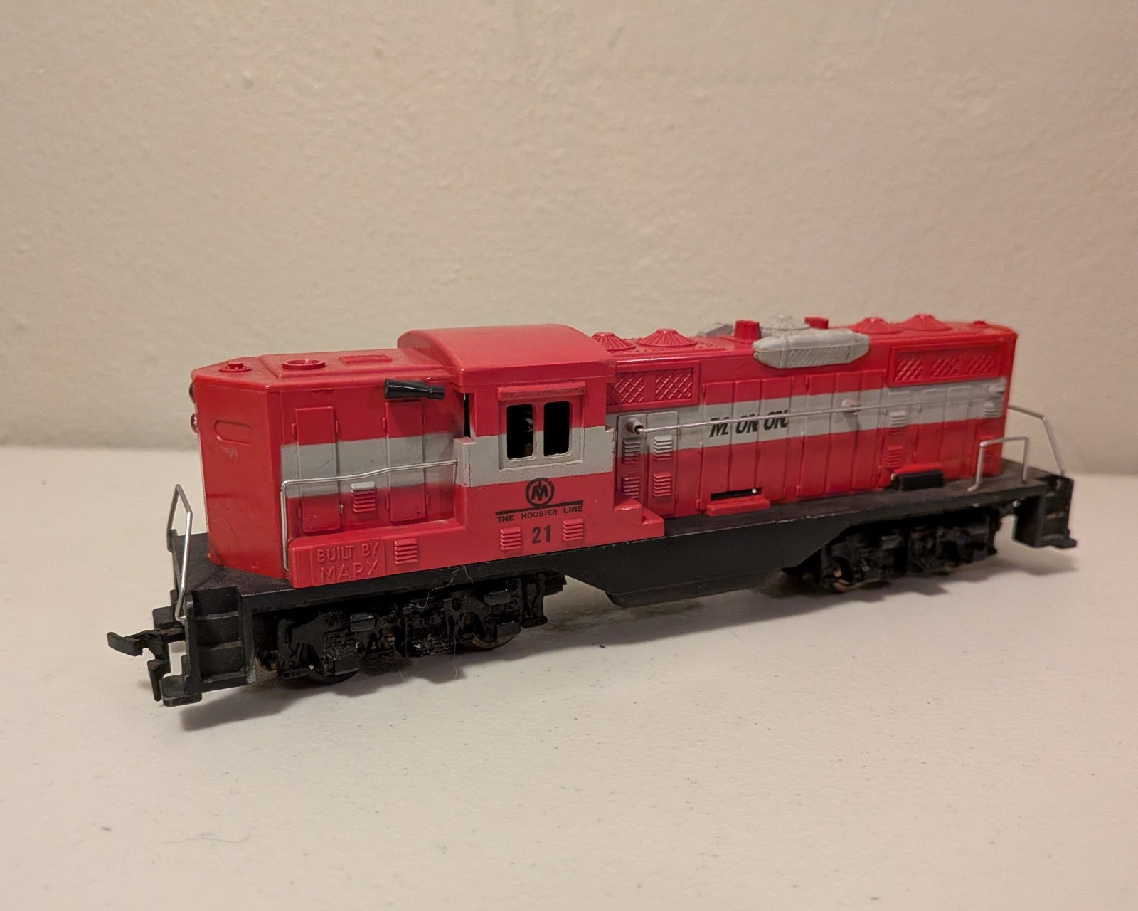 Vintage Marx HO No. 21 Monon Hoosier Line Locomotive