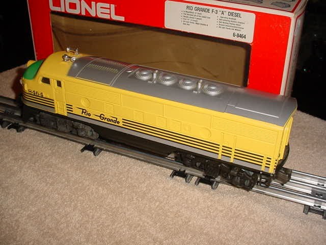 LIONEL # 6-8464 RIO GRANDE F-3A DIESEL UNIT & ORIGINAL BOX NIB 0-027