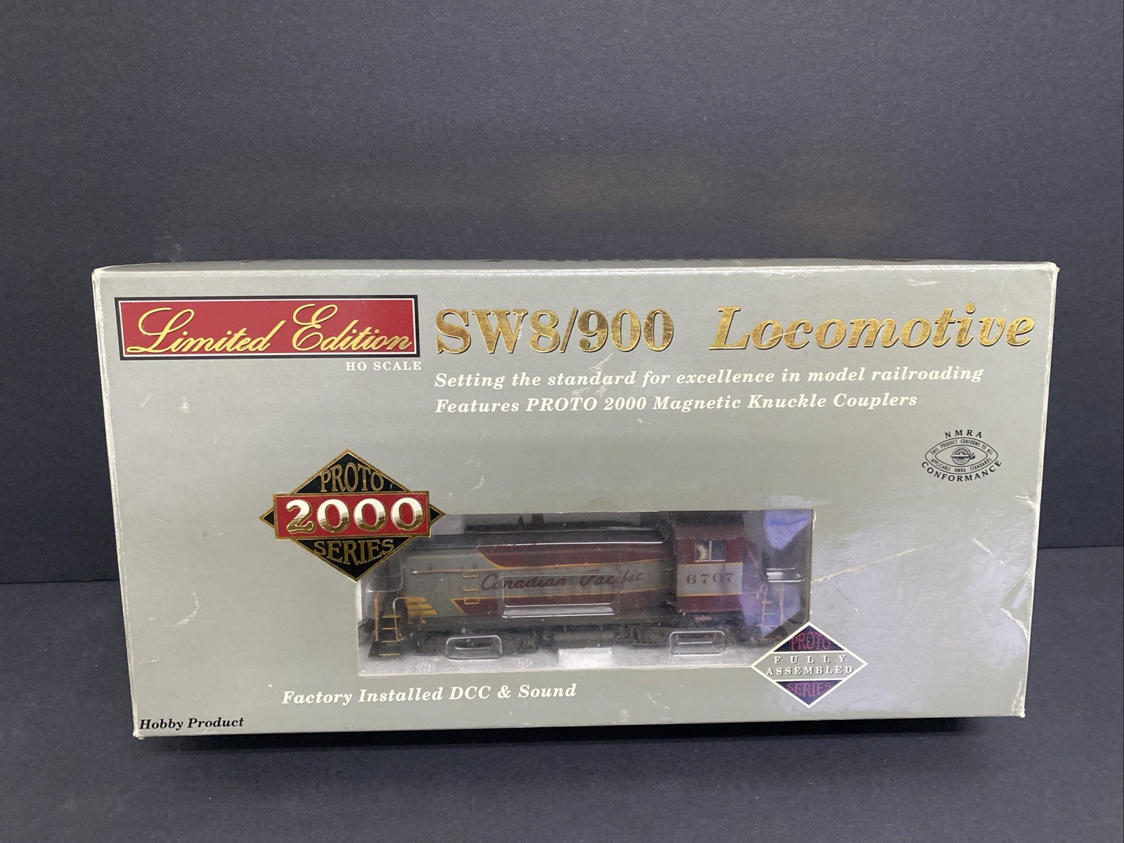 PROTO 2000 HO Canadian National SW8/900 #6707 DCC Sound Excellent Box REF J13
