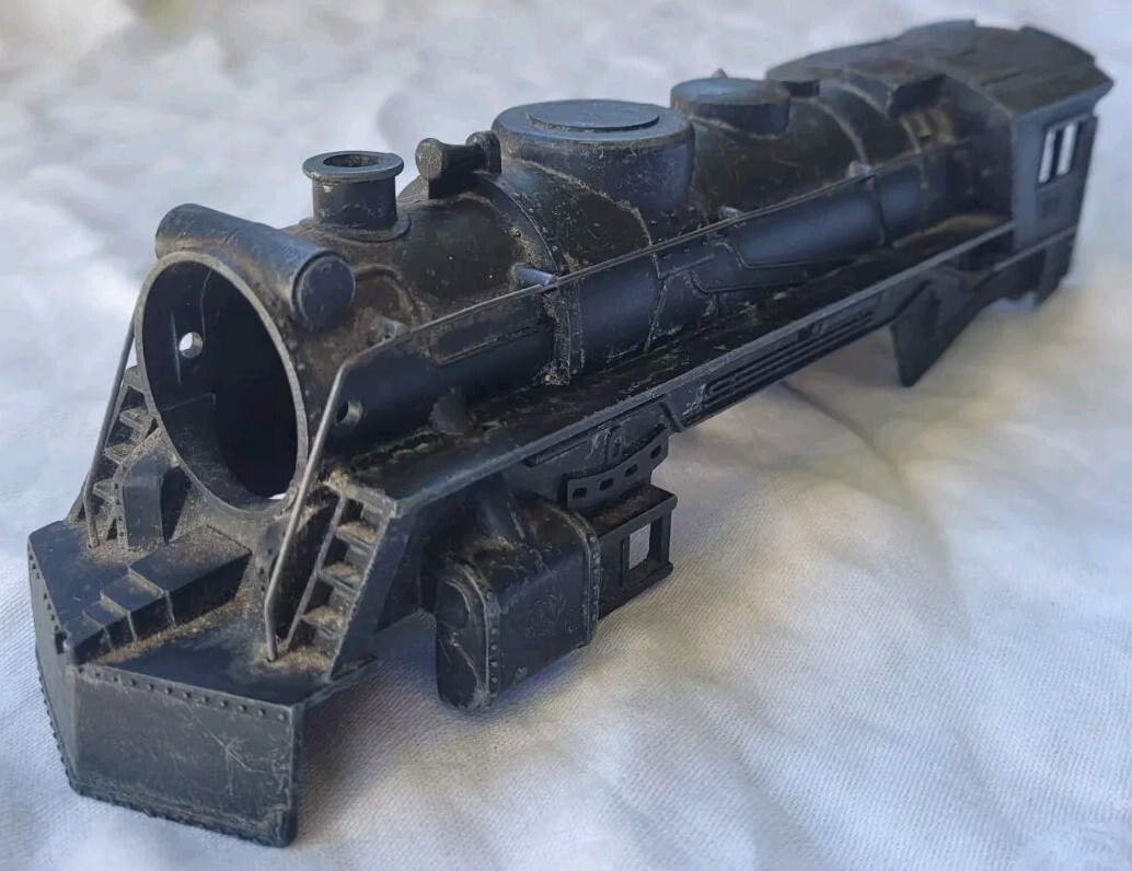 Vintage Marx 1950’s Diecast Steam Locomotive 666 Junkyard Body Lot Of 2
