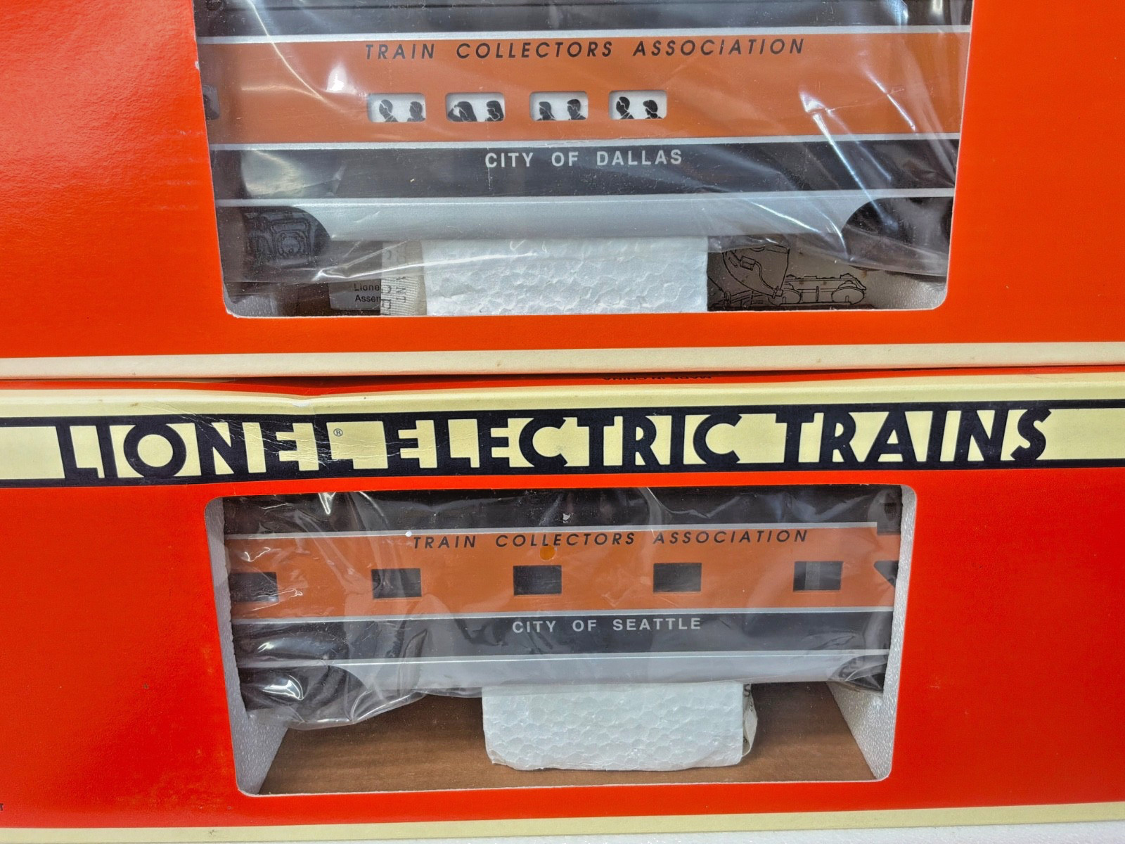 LIONEL 11737 1994 TCA 40th F3 ABA LOCOMOTIVES 2 EXTRA TCA CARS VINTAGE TESTED