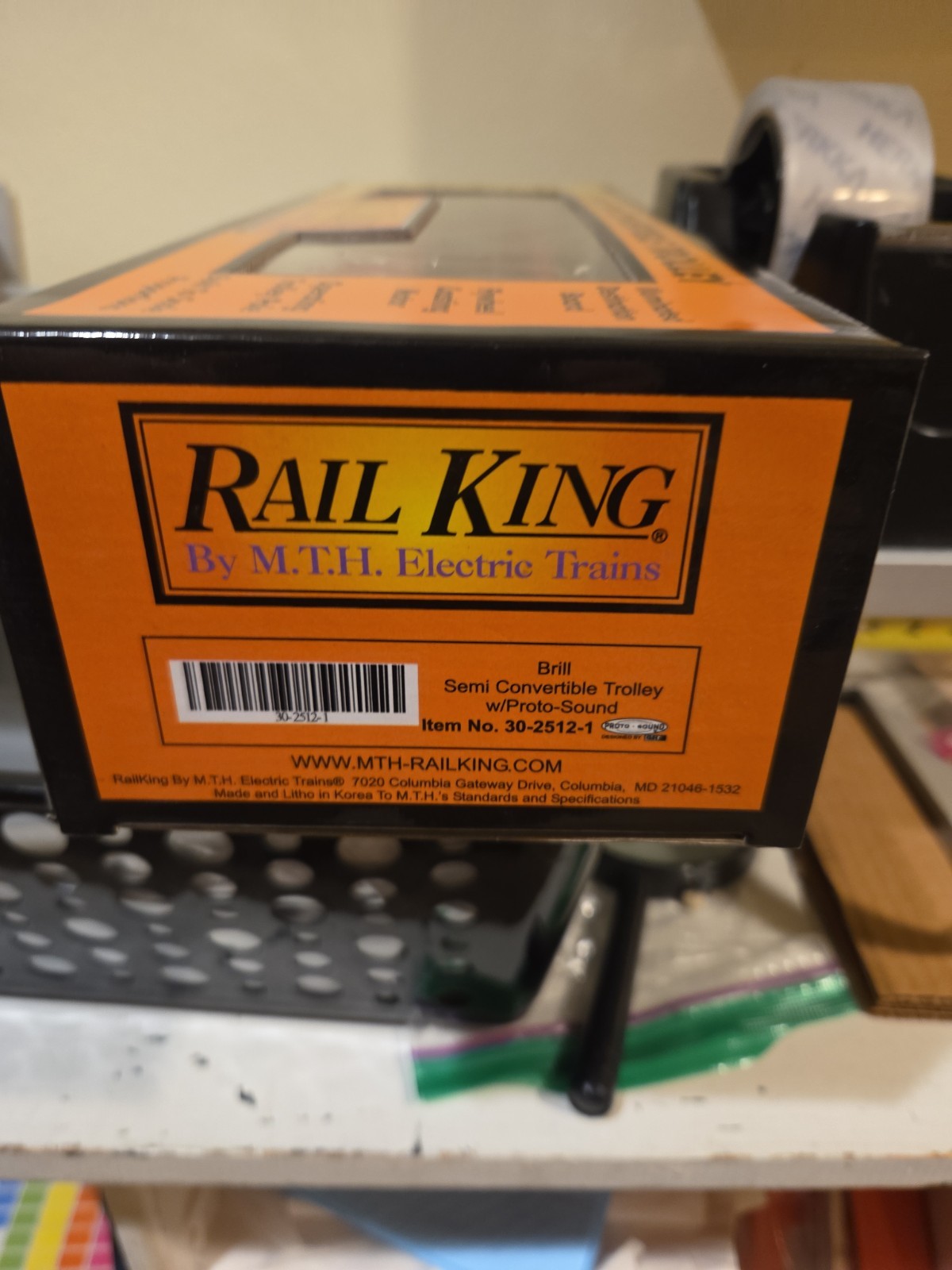 MTH Railking 30-2512-1 Brill Semi Convertible Trolley with Proto-Sound