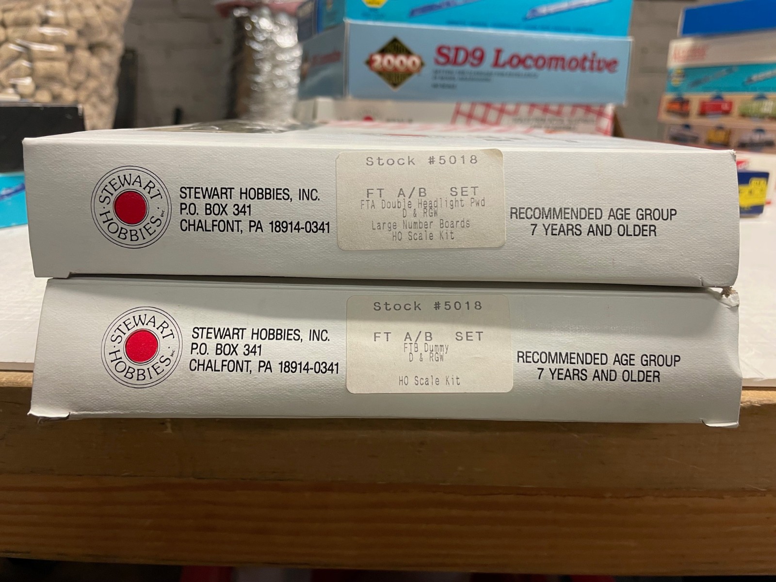 NIB Stewart Hobbies #5018 HO Scale D&RGW Rio Grande FT A/B Powered & Dummy Set