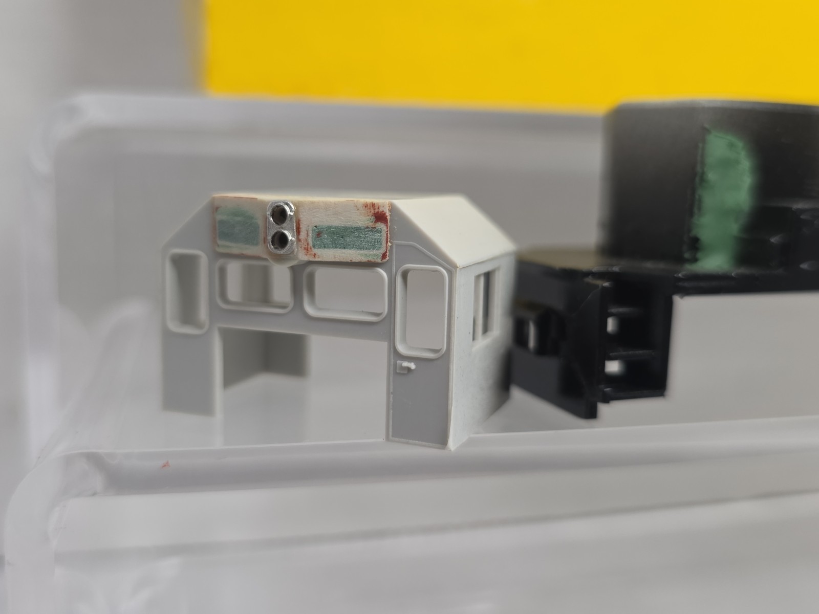 Incomplete Rail Power Products HO Scale SD40 Undecorated Shell Asis