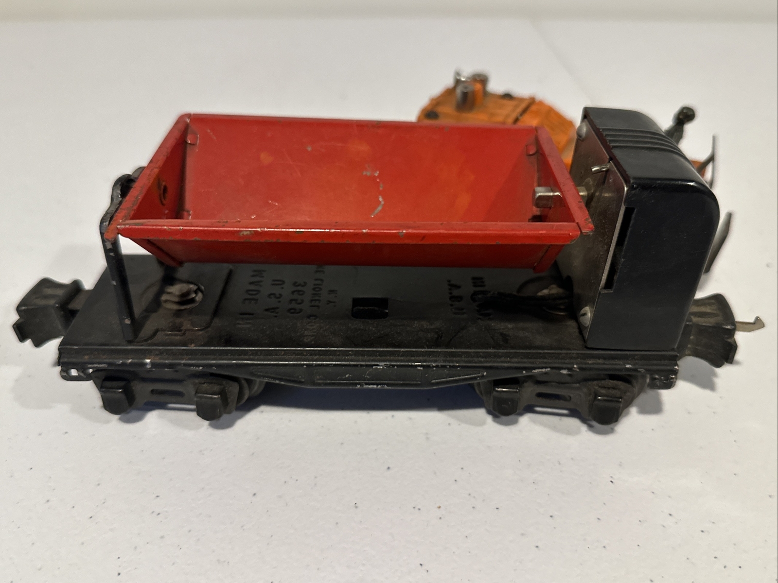 Vintage Post War O Gauge Lionel No 50 Gang Car and Dump Car 3659