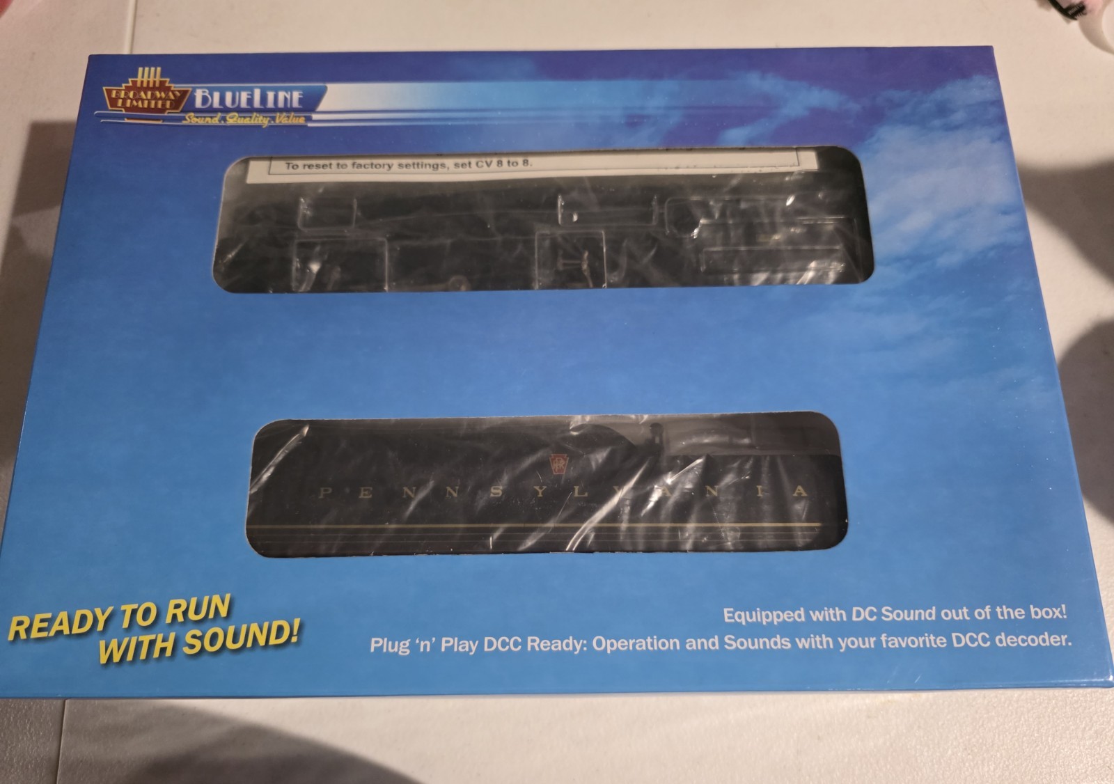 Broadway Blueline 5143 Ho Scale PRR T-1 4-4-4-4 5539 DC Sound/DCC Ready
