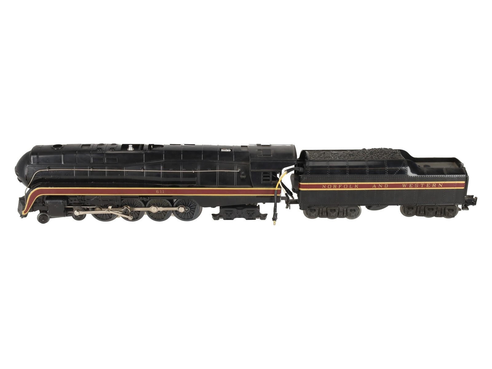 Lionel 6-8100 O Gauge Norfolk & Western 4-8-4 Steam Locomotive & Tender #611 EX