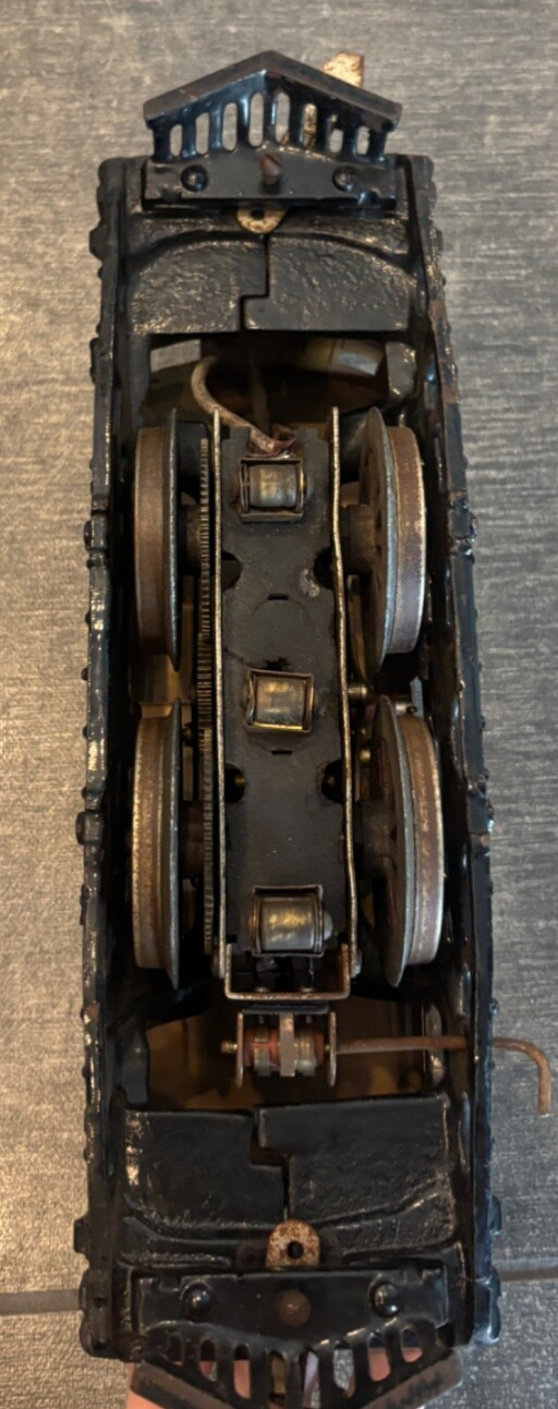 Antique IVES Railway Lines Motor #3236 Wide Gauge Electric Locomotive Tin 1989