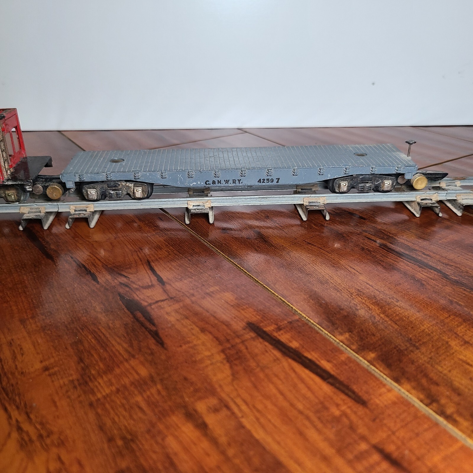 ANTIQUE 1940’s AMERICAN FLYER 322 4-6-4 STEAM LOCOMOTIVE & TENDER + TRACKS